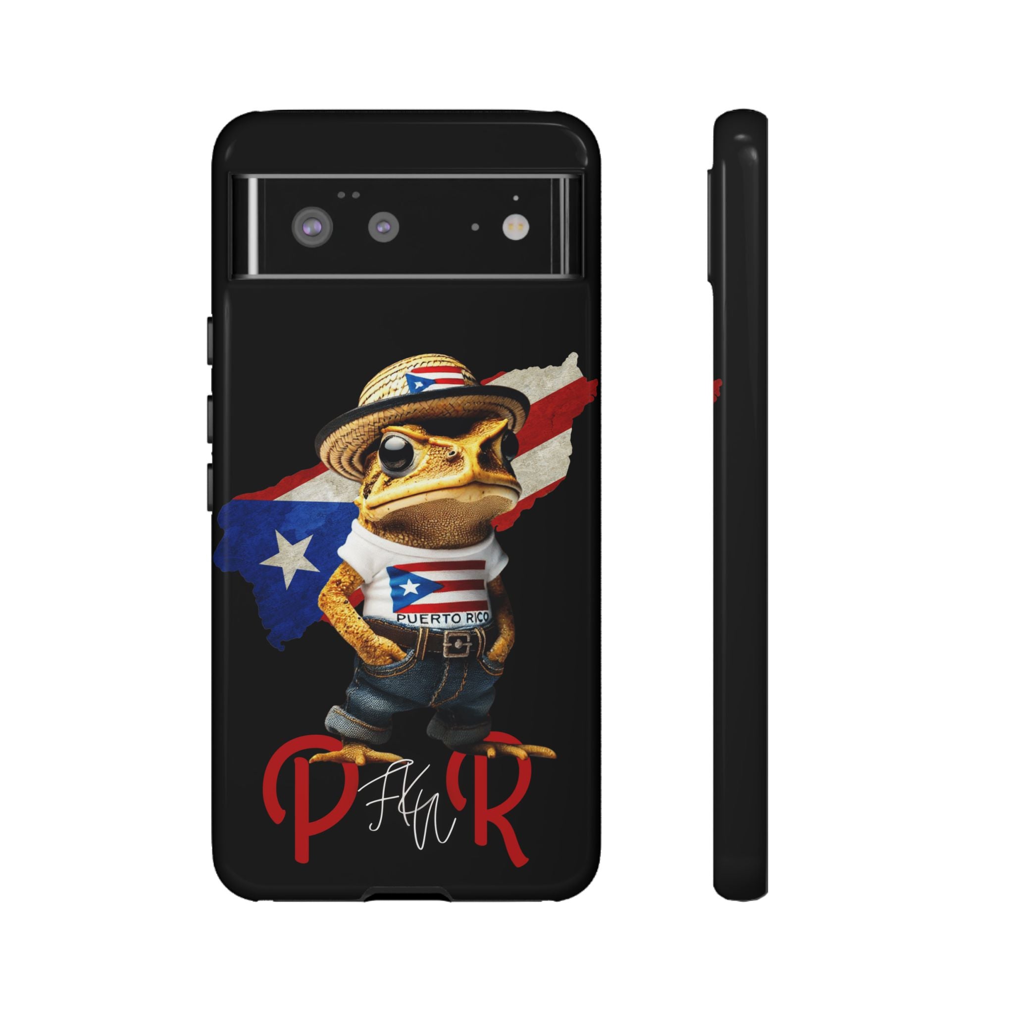 Puerto Rican Frog Tough Phone Case  Puerto Rico Flag Patriotic Protective Case