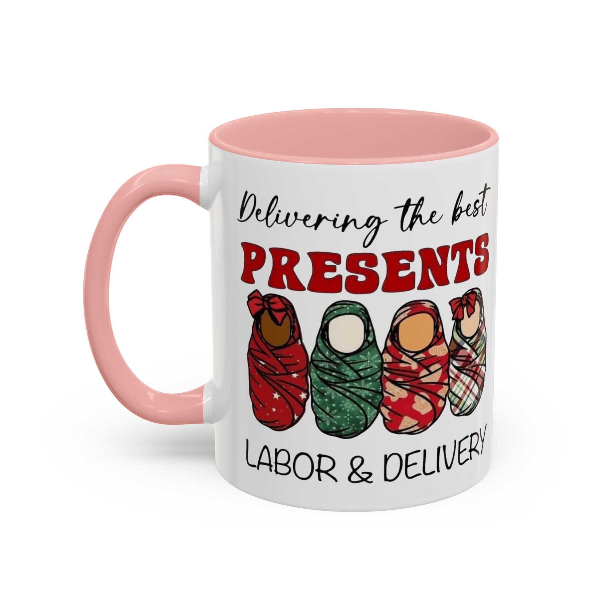 Christmas Presents Delivery Coffee Mug — "Delivering the Best Presents" Accent Mug Medical Christmas Mug,