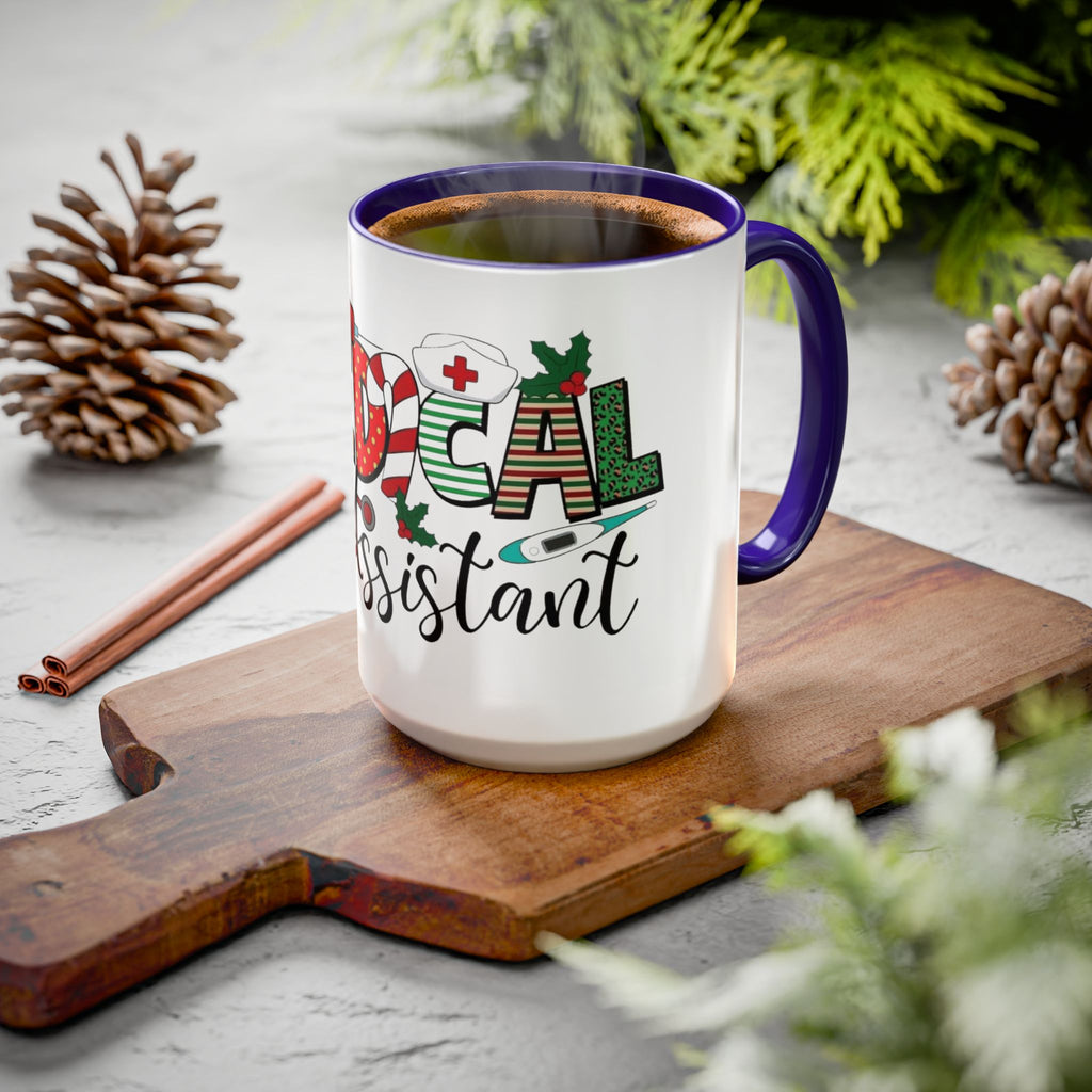 Medical Assistant Christmas Mug — Festive Colorful 11oz/15oz Coffee Cup Medical Christmas Mug