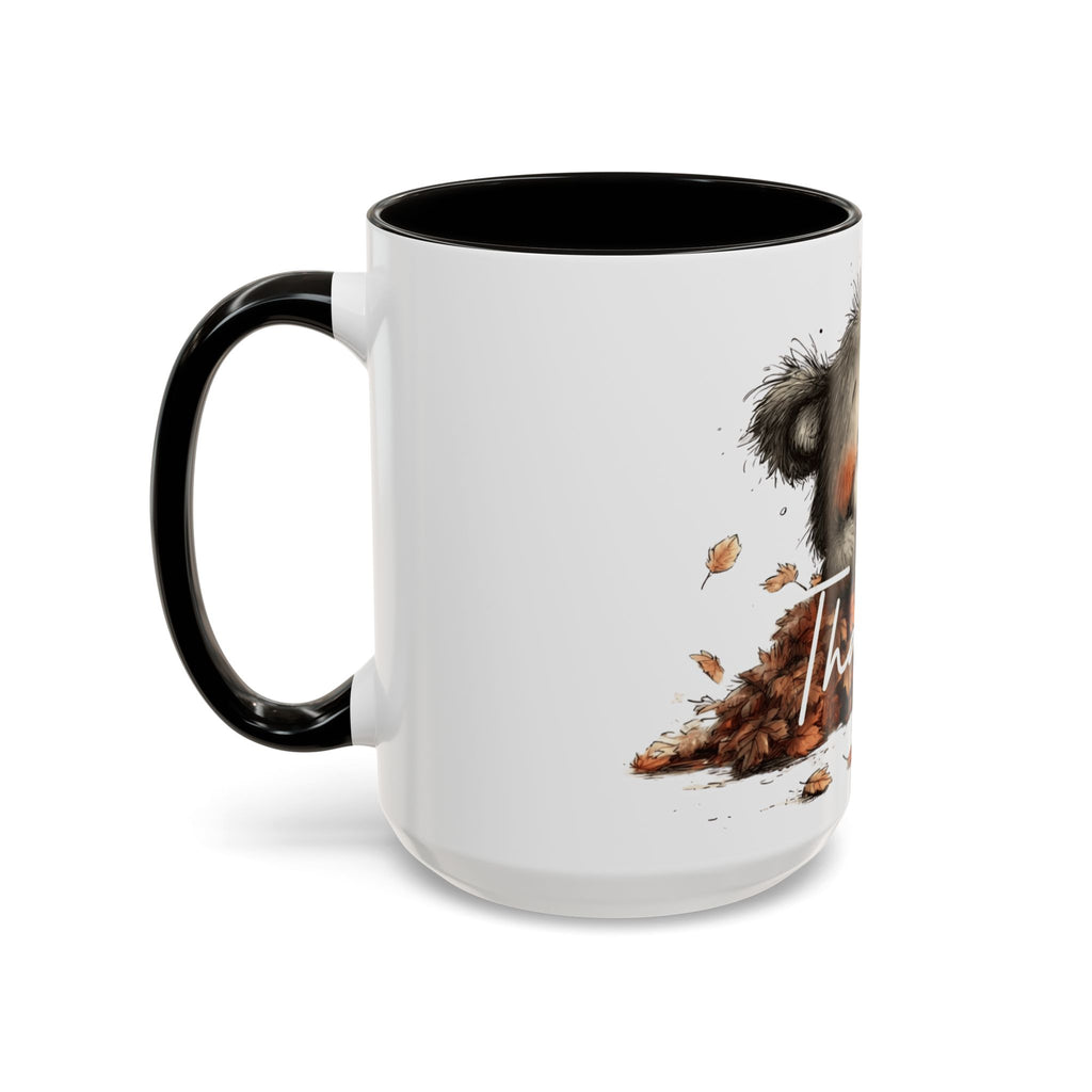 Thankful Bear Autumn Mug — Cute Fall Coffee Cup (11oz, 15oz)