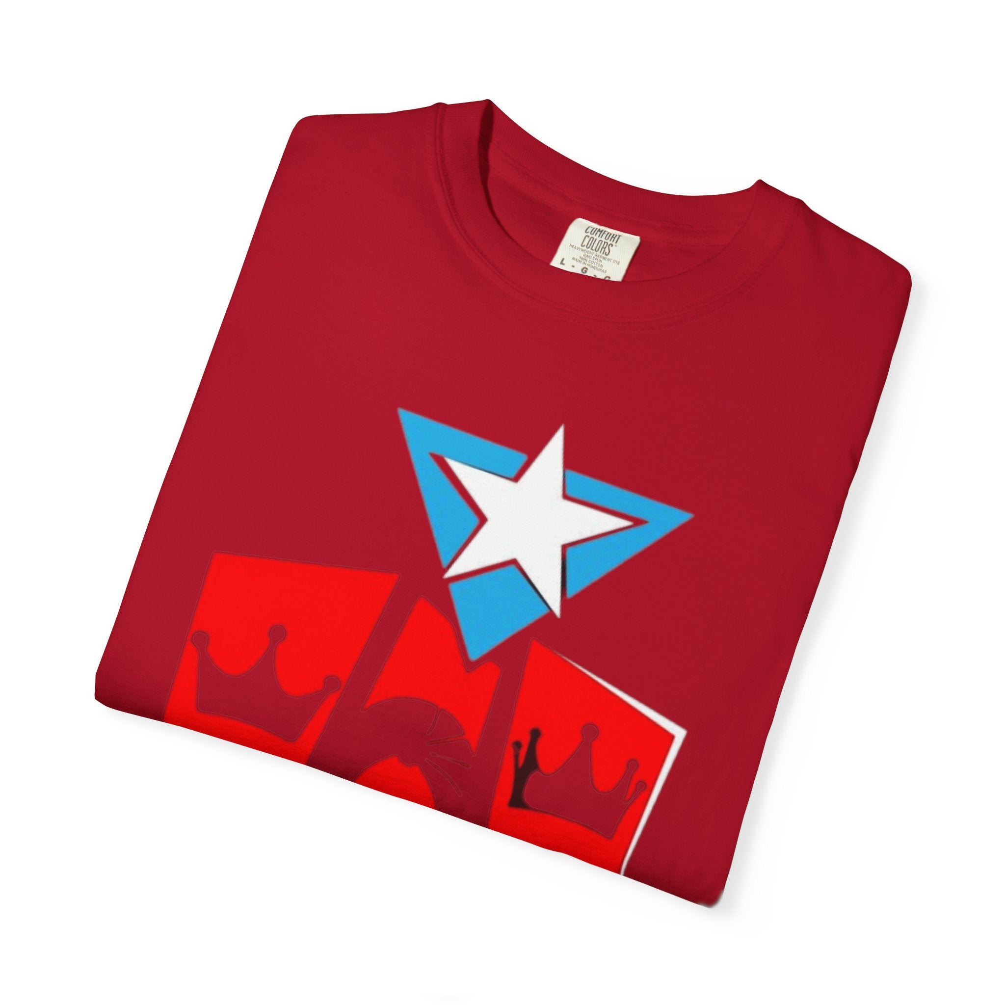 The Three Kings T-Shirt — Puerto Rican Three Kings Graphic Tee (Star & Crown Silhouettes)