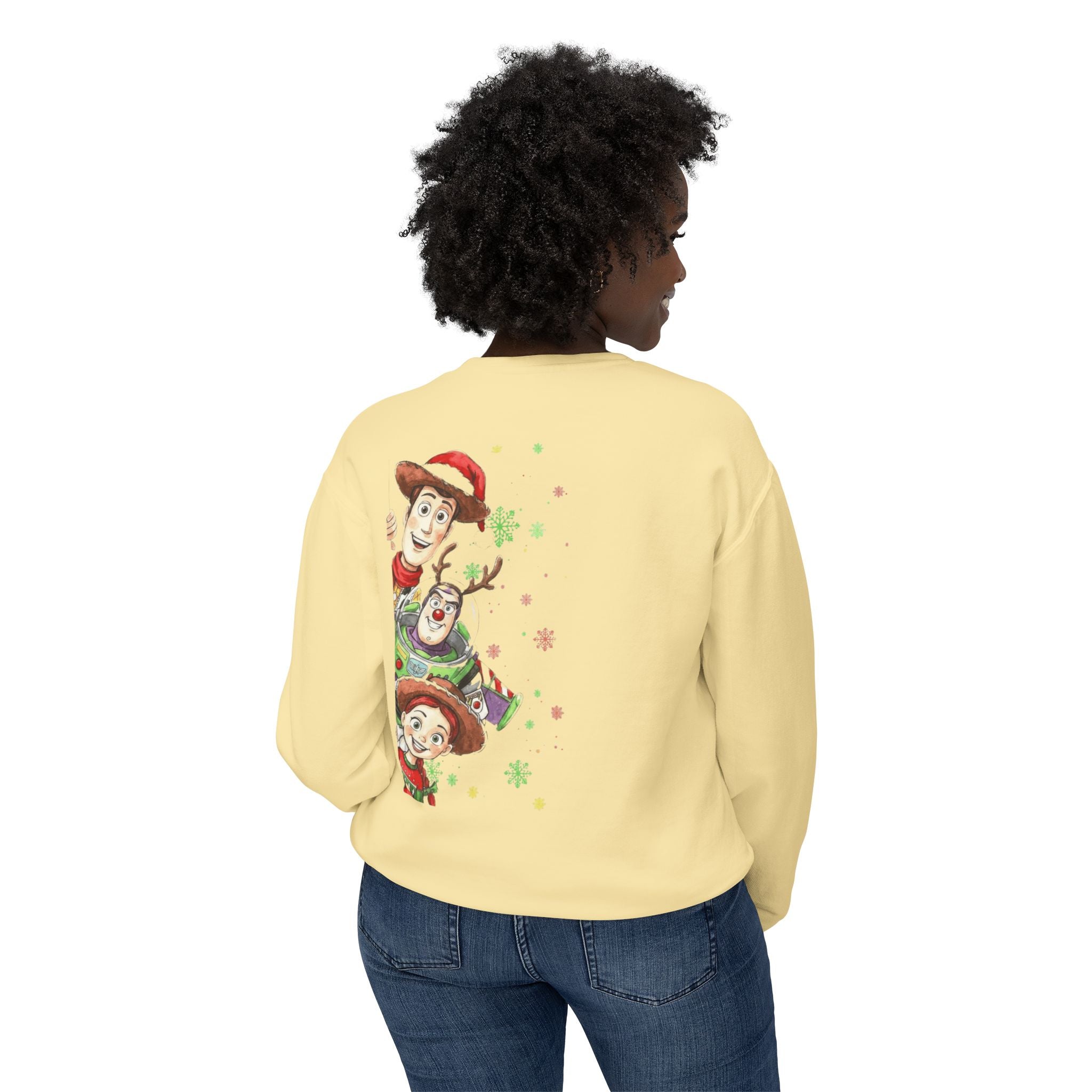 Christmas Toy Cowboy Crewneck Sweatshirt  Festive Woody & Friends Holiday Sweatshirt Cartoon Christmas T-shirts and Sweaters