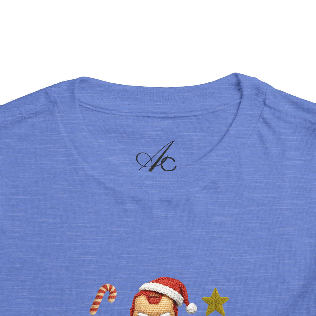 Toddler Tee  Cute Stacked Superhero Christmas Pile christmas kids collection
