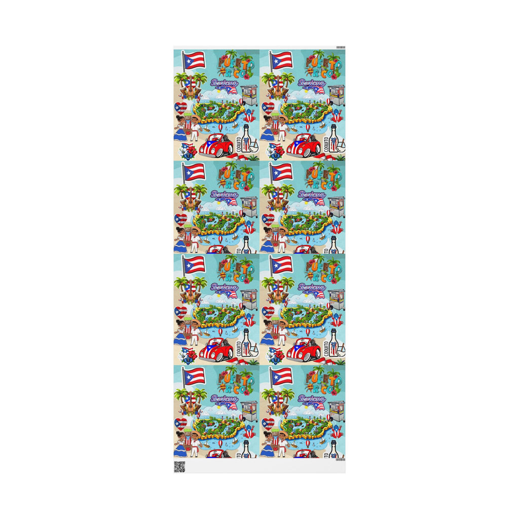 Puerto Rico Wrapping Paper – Cultural Gift Wrap | Boricua Heritage Design | Holiday & Celebration Gift Packaging