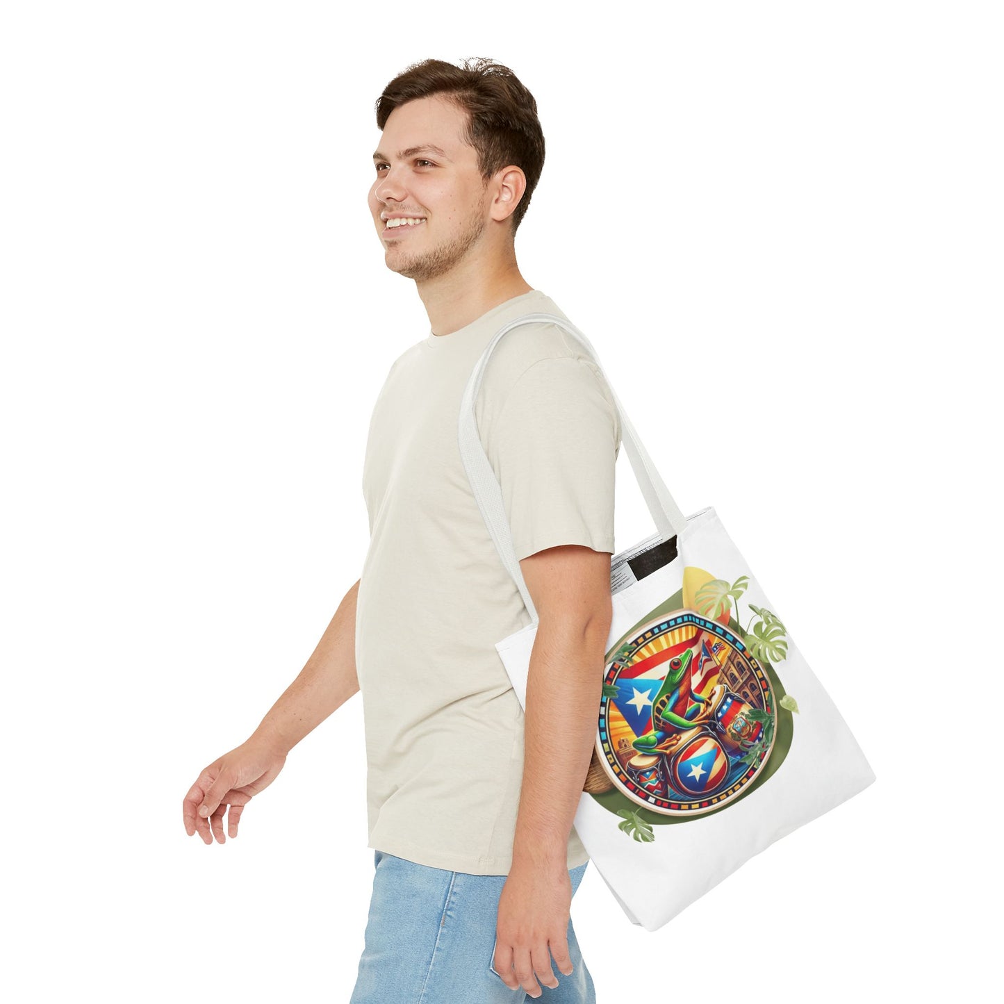 Puerto Rican Flag Tote Borinquen Beach Essentials, Travel Companion, Great for Gifts or Festivals