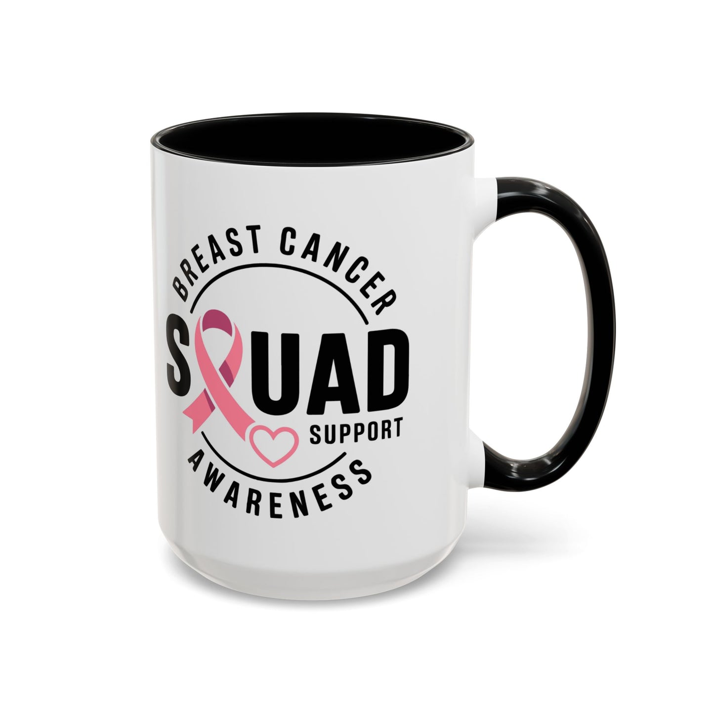 Breast Cancer Awareness Coffee Mug - Support Your Squad