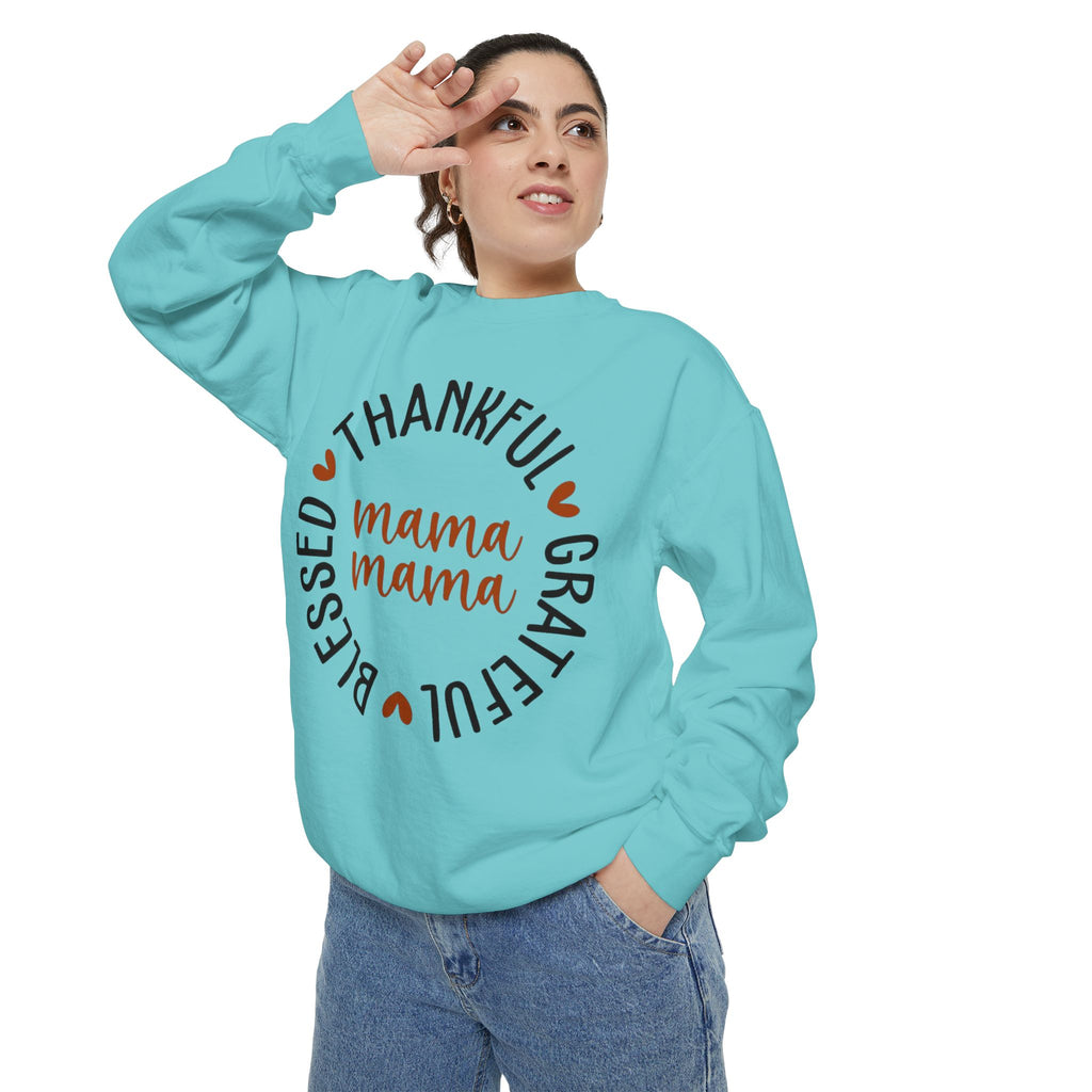 MOM  Sweatshirt Thankful Grateful Blessed "Mama Mama" Sweatshirt