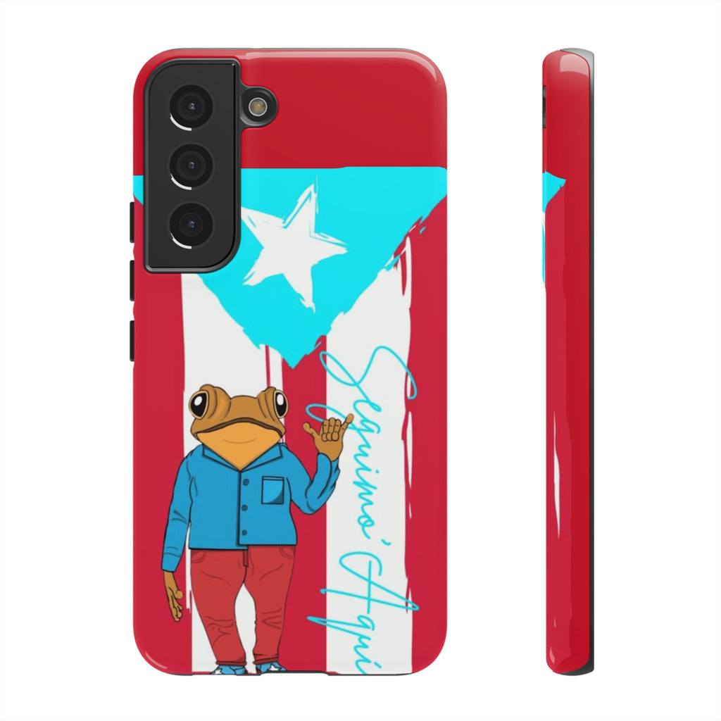 Puerto Rican Flag Frog Design ("Señorita Hops")Phone Case Isla del Encanto Phone Case – Puerto Rican Style