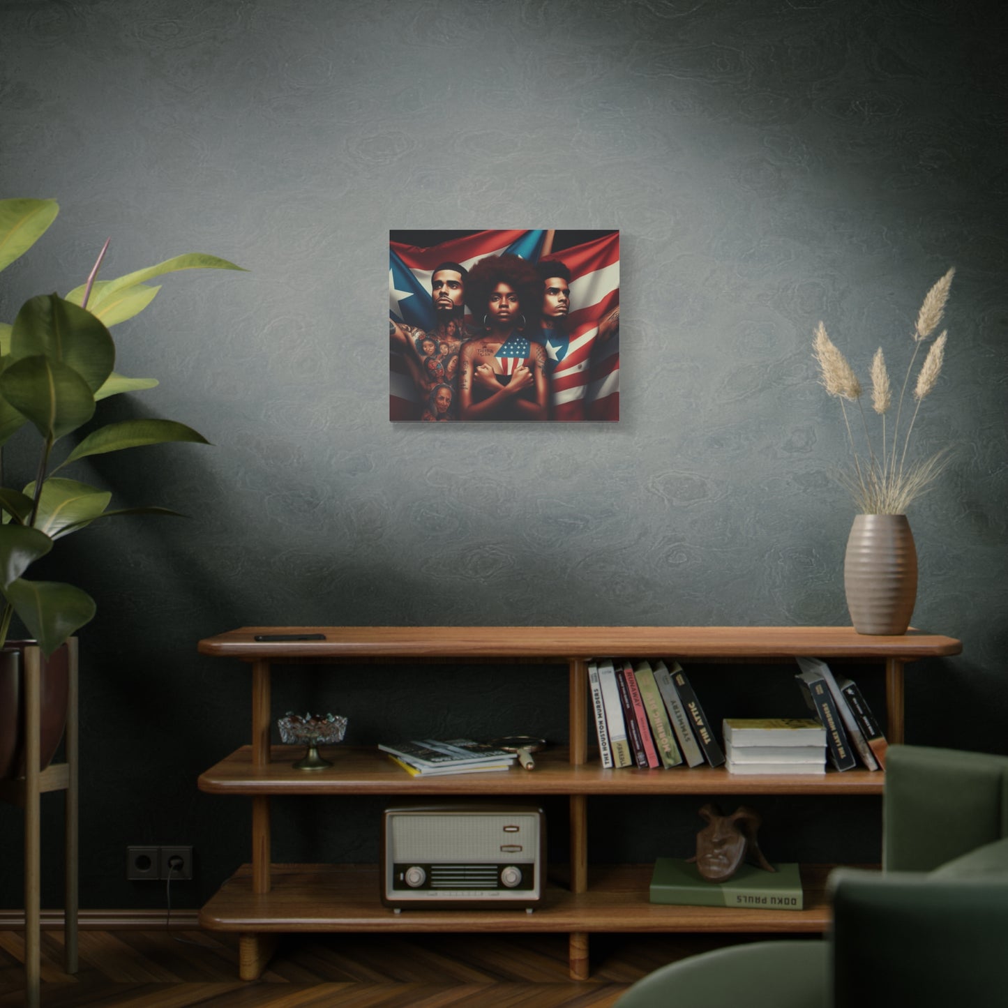 Rooted in Culture, Radiating Power Puerto Rican Wall Art, Unique Gift, Empowering Decor