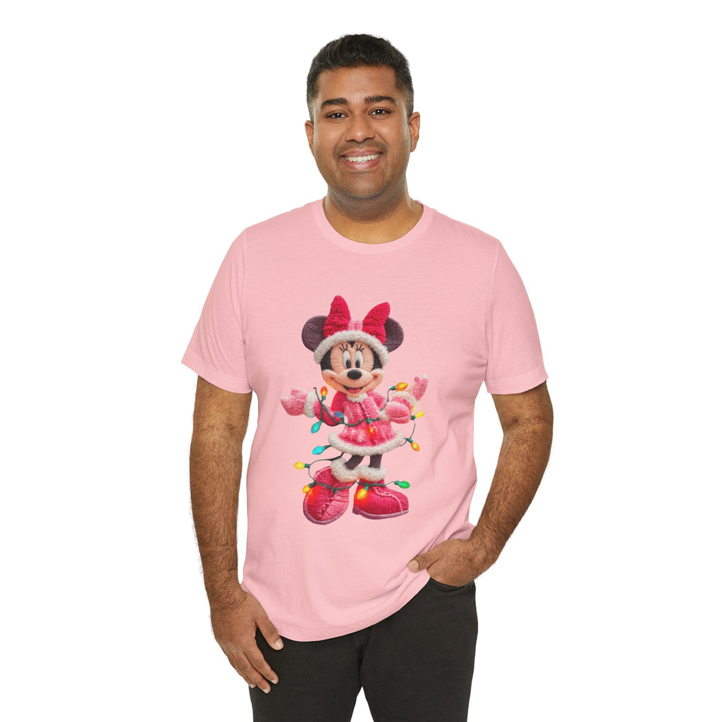 Minnie Mouse Holiday Lights T-Shirt Festive Holiday Designs
