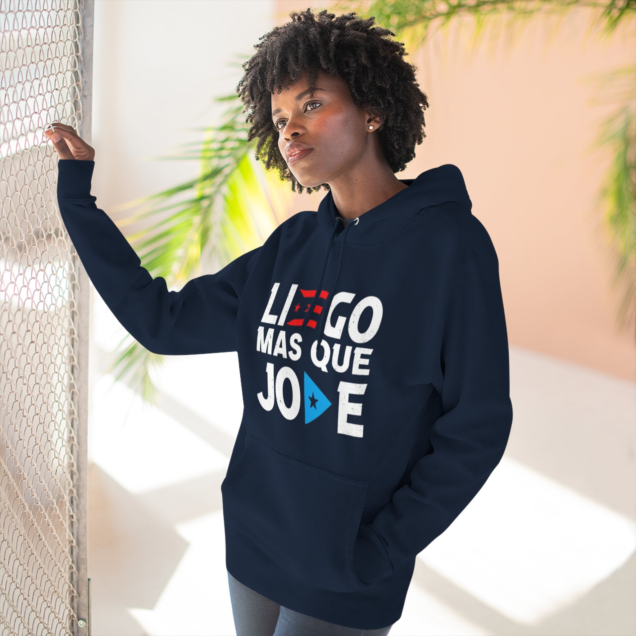 Puerto Rican culture & traditions Navidades Boricuas Collection fleece hoodie