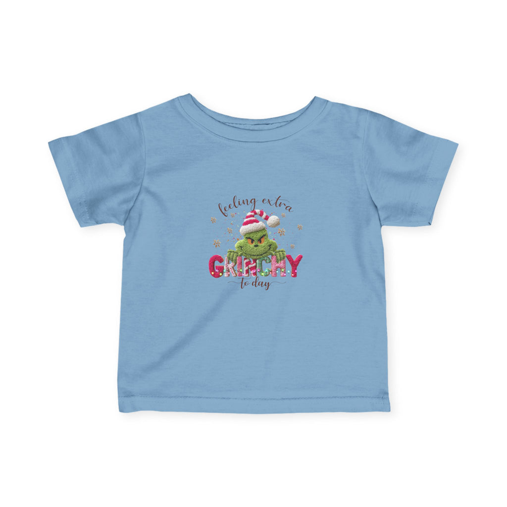 Infant Tee - "Feeling a Little Grinchy Today" Cute Baby Christmas Shirt