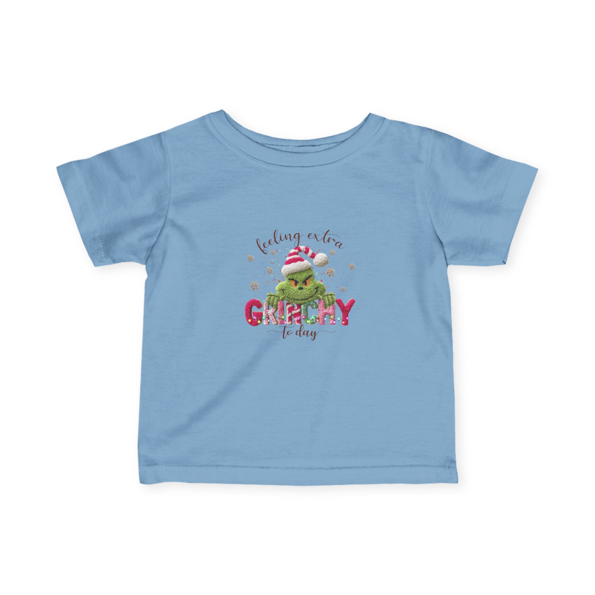Infant Tee - "Feeling a Little Grinchy Today" Cute Baby Christmas Shirt