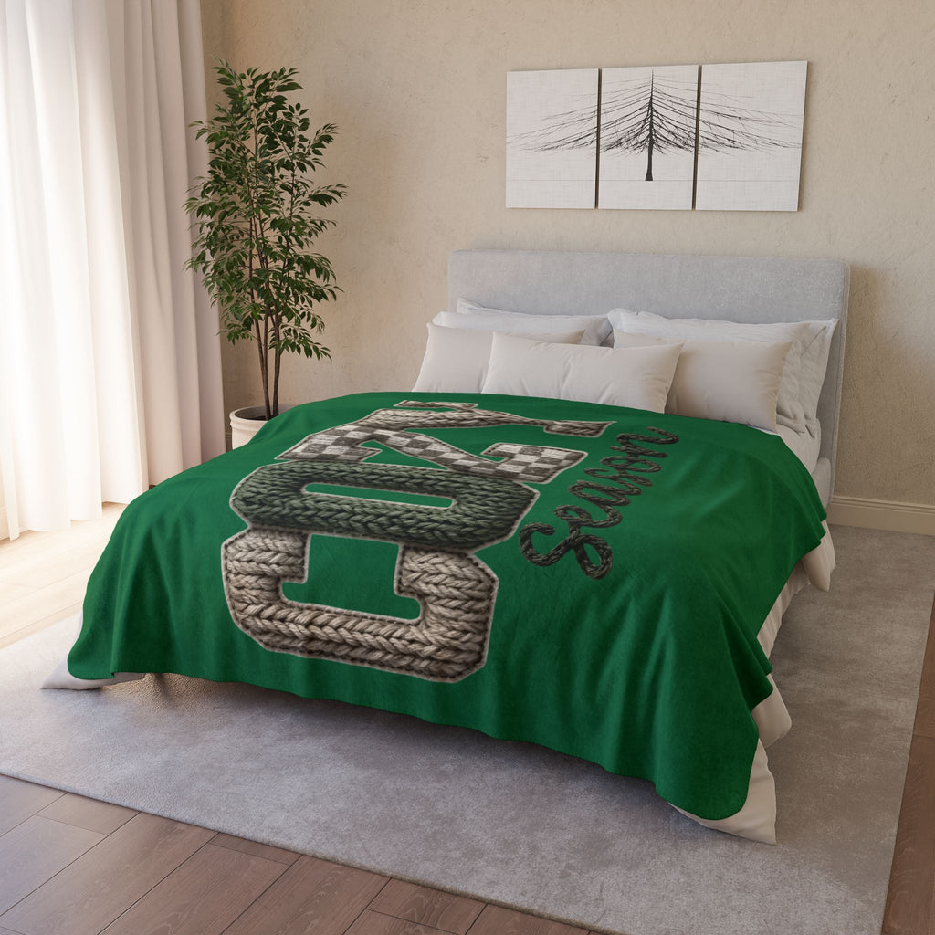 Holiday Christmas Blanket Cozy Season Fleece Sherpa Blanket
