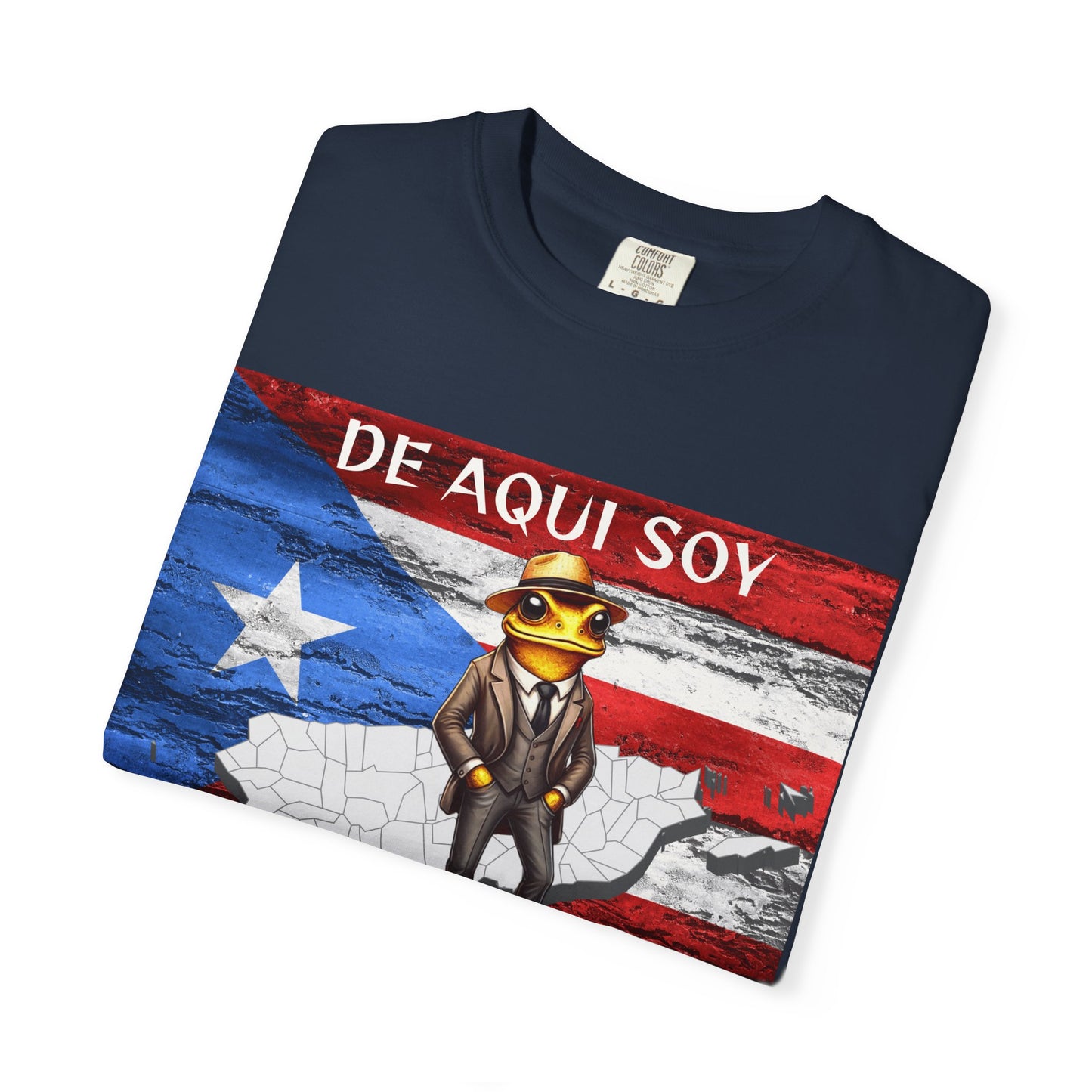 Puerto Rican Pride T-Shirt, Fun Casual Wear, Unisex Garment-Dyed Tee, Perfect for Celebrations, Cultural Identity Shirt