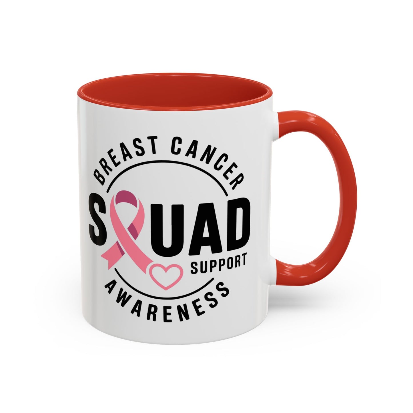 Breast Cancer Awareness Coffee Mug - Support Your Squad