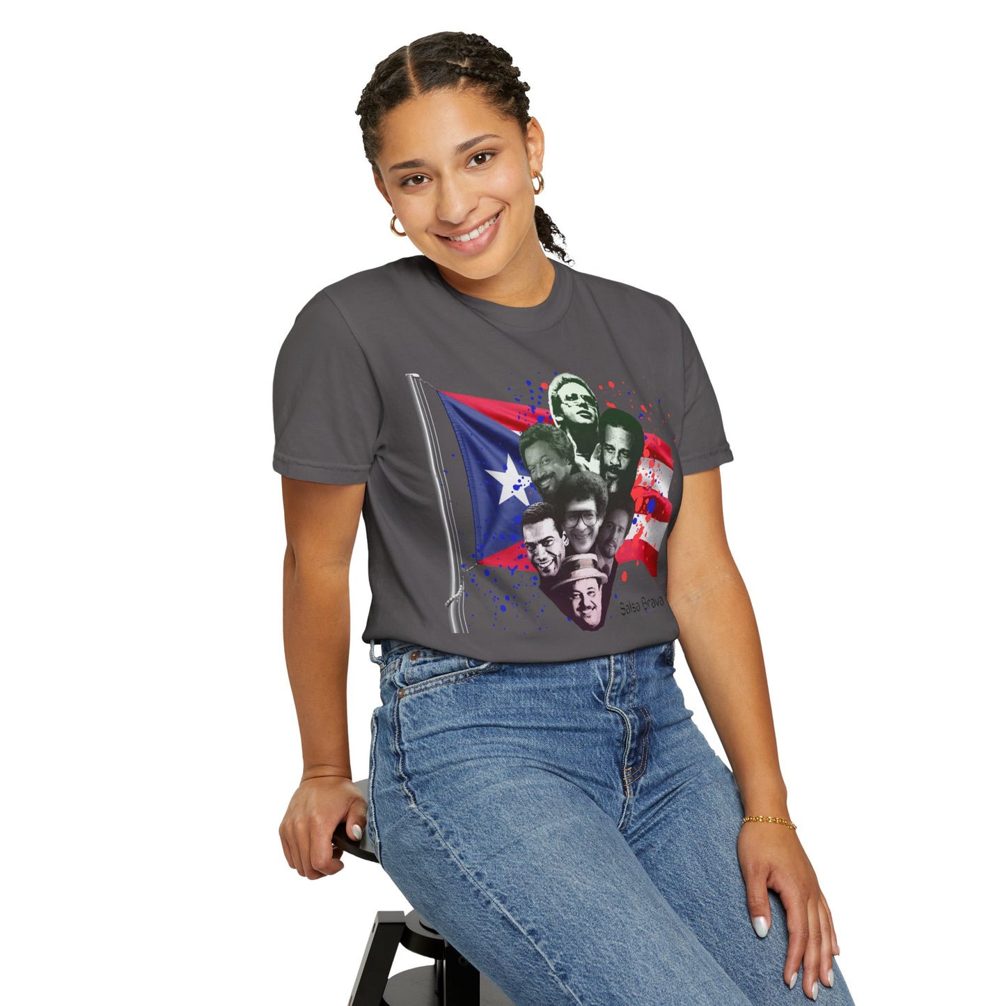 Salsa Brava T-Shirt, Vibrant Puerto Rican Pride Shirt, Gift for Salsa Lovers, Unisex Festival Tee, Caribbean Culture Apparel