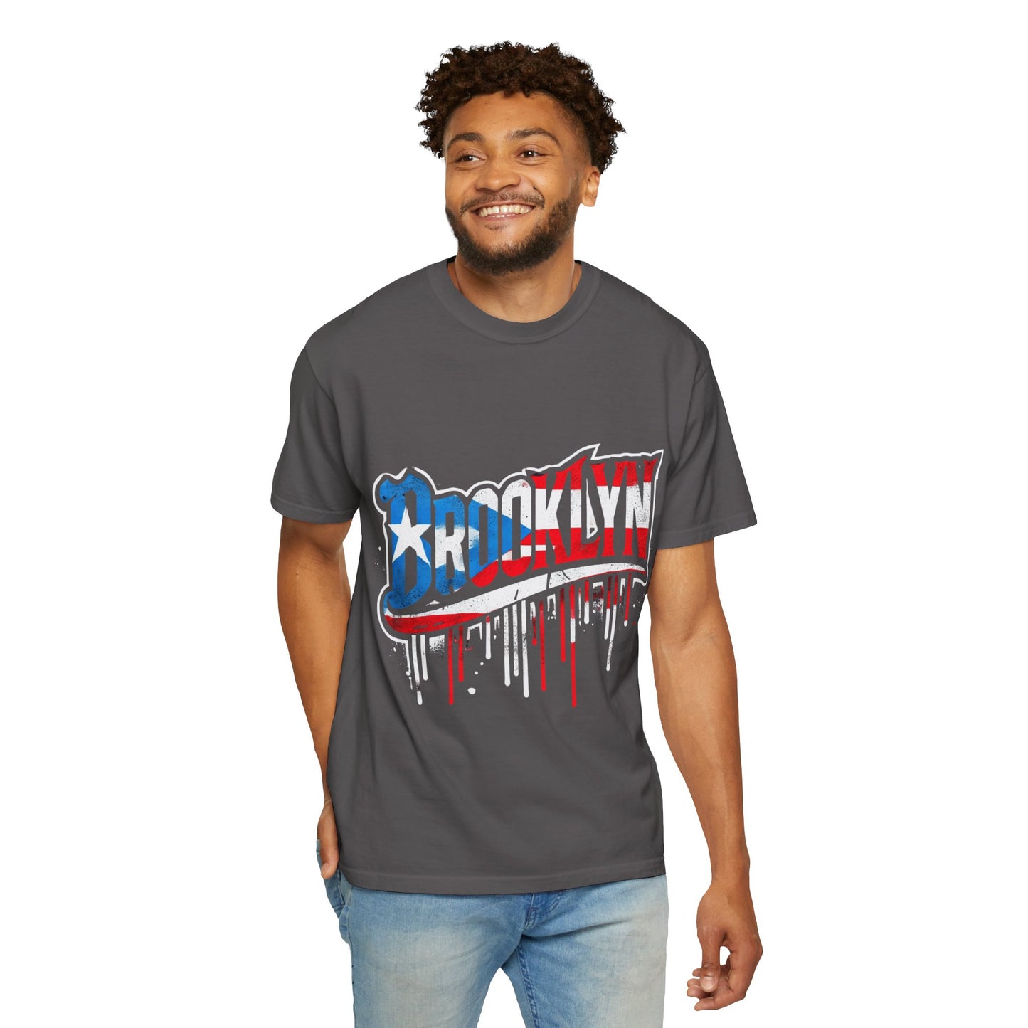 New York Meets Puerto Rico Brooklyn Style Unisex T-Shirt,  Streetwear Fashion