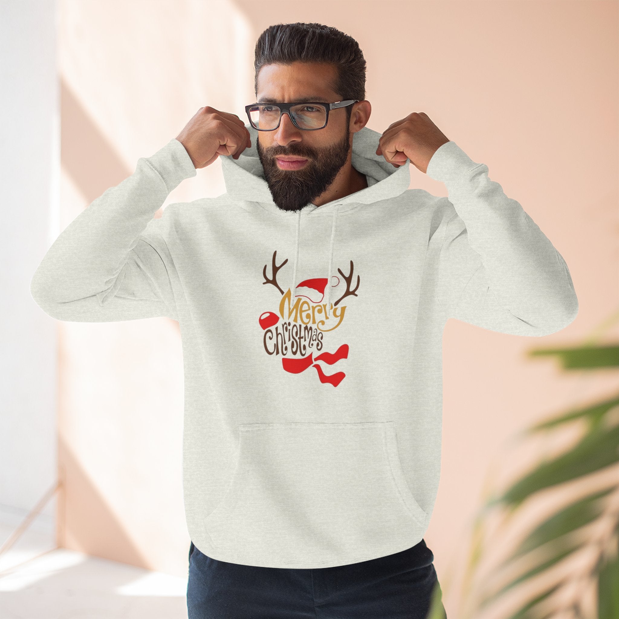 Holiday Apparel | Christmas Tees & Sweatshirts with Festive Quotes Merry Christmas Fleece Hoodie