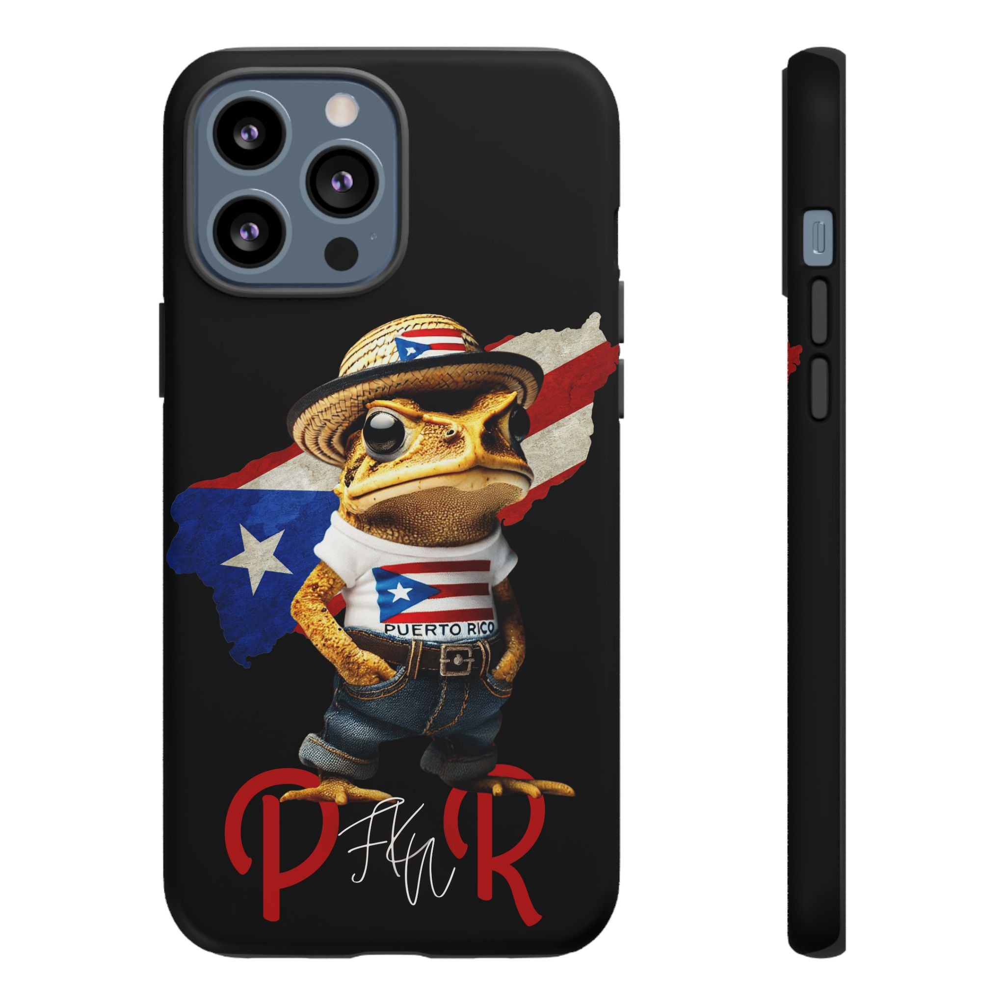 Puerto Rican Frog Tough Phone Case  Puerto Rico Flag Patriotic Protective Case
