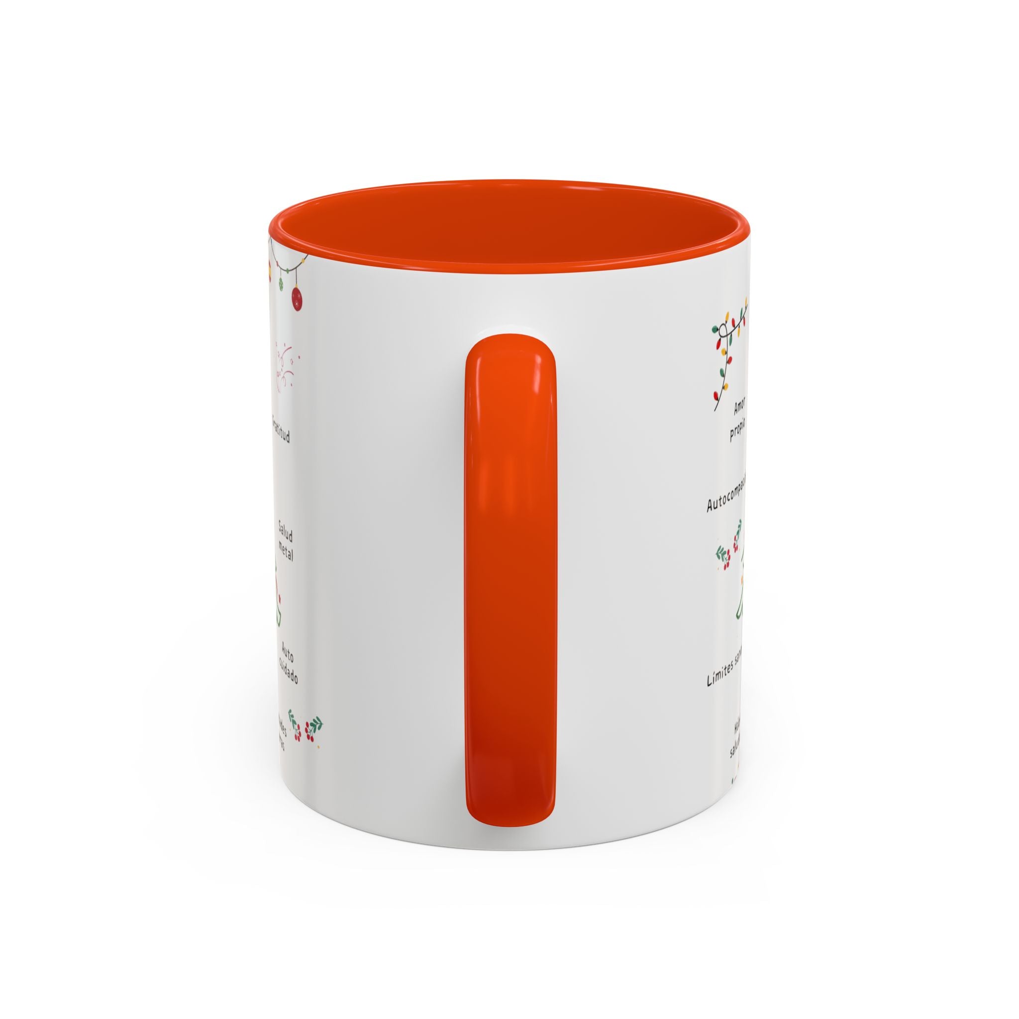 Mug — 'Adorna Tu Vida' Christmas Tree Spanish Holiday Coffee Mug (11oz/15oz)