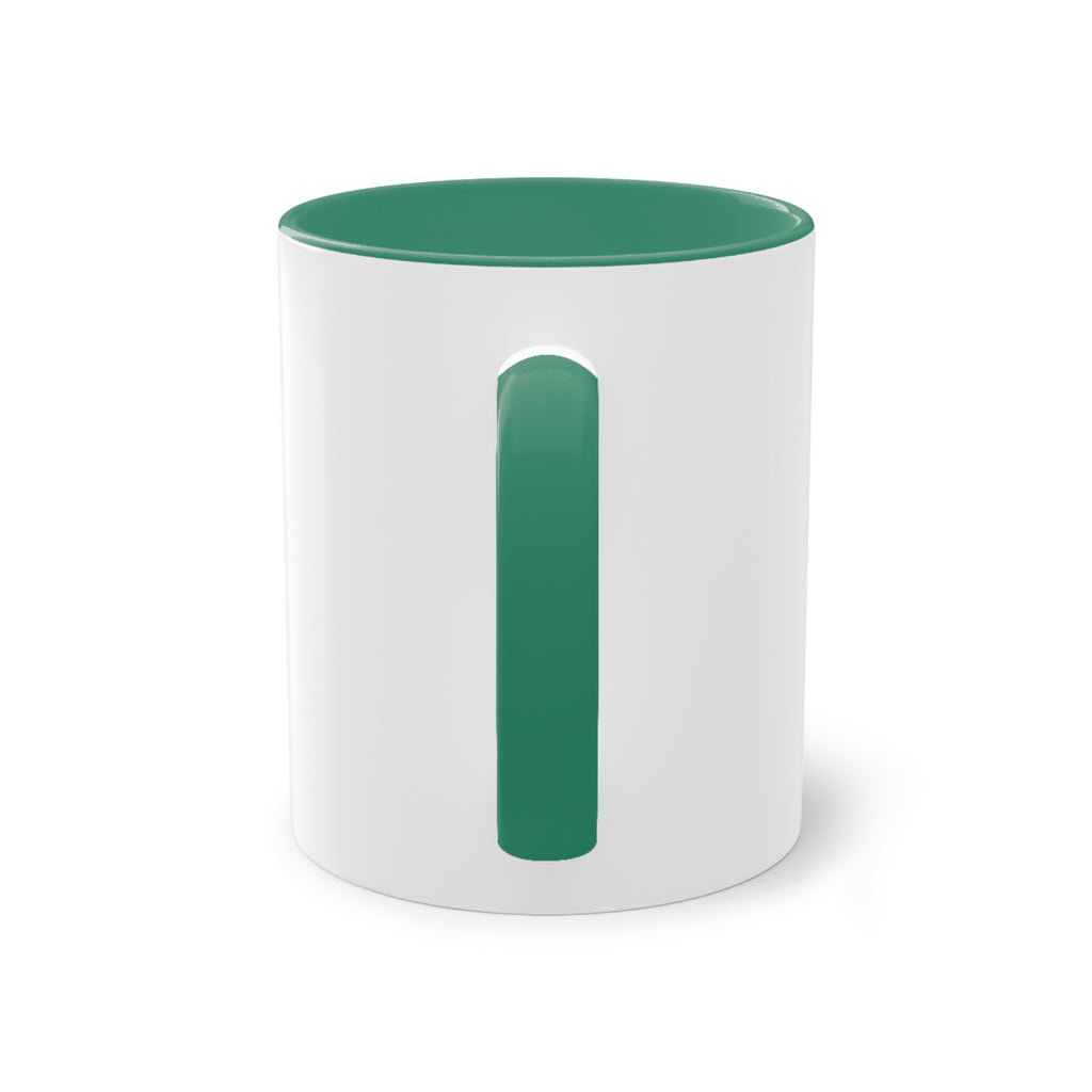Holiday Sports Mom Coffee Mug Festive 'PE' Candy-Stripe Design, 11oz Two-Tone School Staff Christmas Mug Collection,