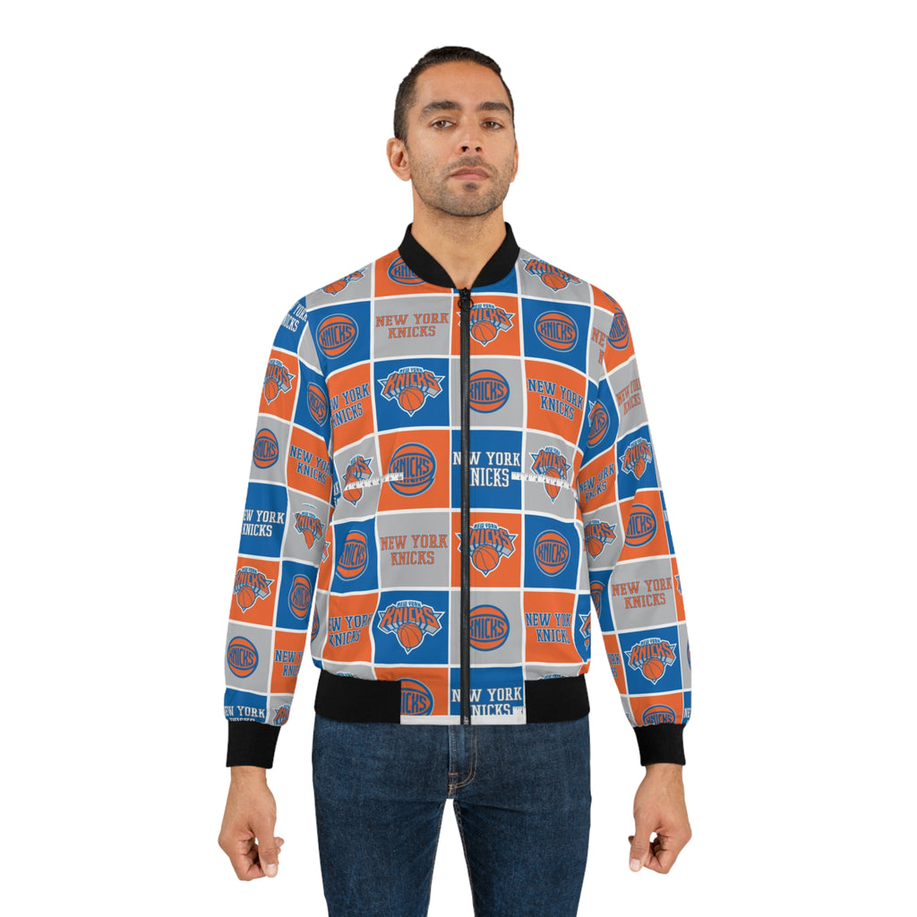 Basketball-Inspired Letterman Jacket — Men's Retro Varsity Sports Jacket nyk
