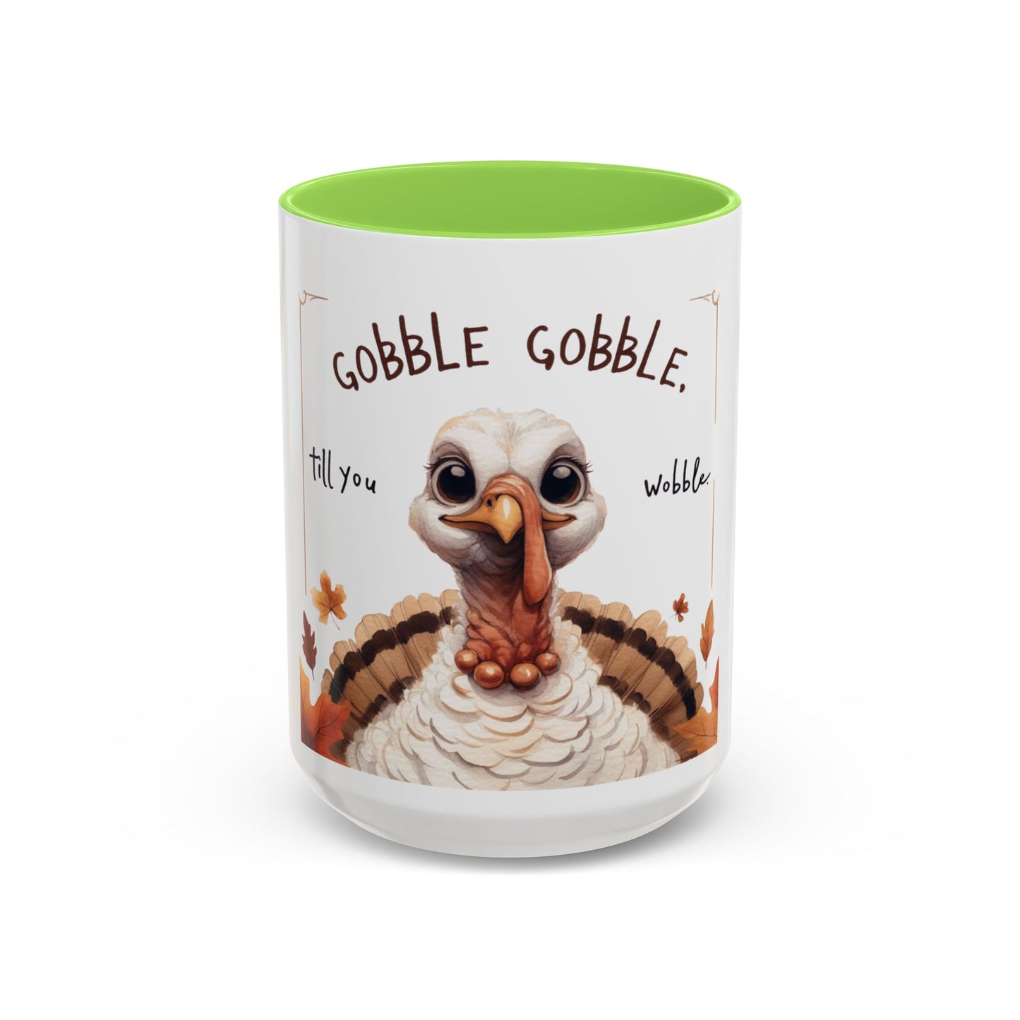 Mix cozy, aesthetic, and autumn-inspired sayings 🍁 Whimsical Thanksgiving Mug - Gobble Gobble Design