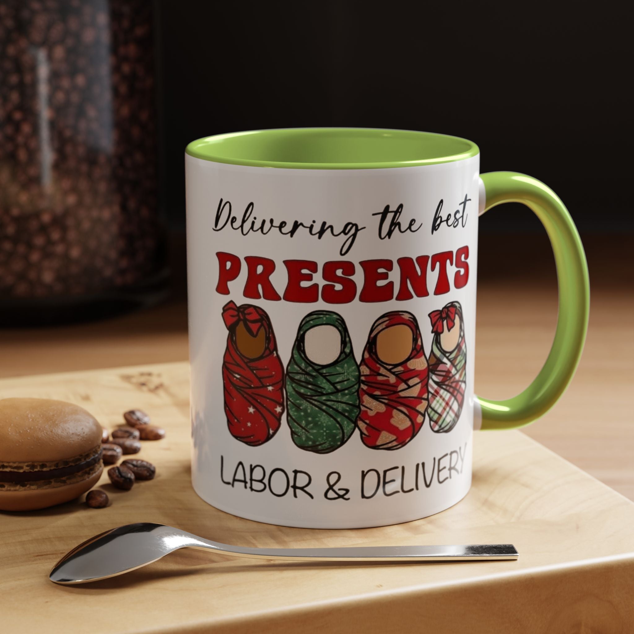 Christmas Presents Delivery Coffee Mug — "Delivering the Best Presents" Accent Mug Medical Christmas Mug,