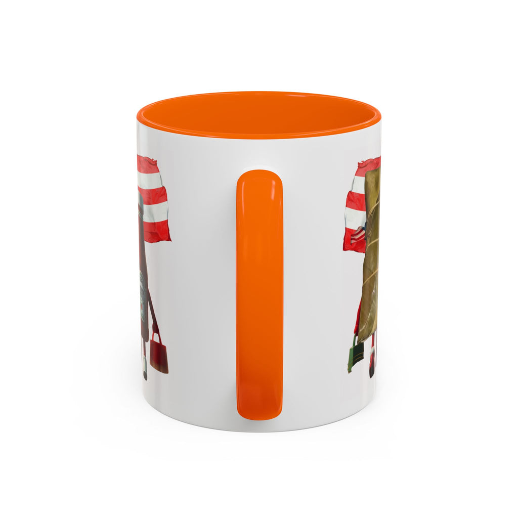 Puerto Rican Flag Ketchup & Pasteles Coffee Mug — Funny Food Friends Accent Mug (11/15oz)