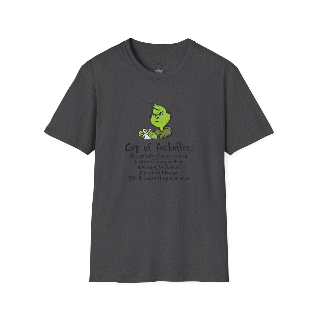 Holiday Apparel | Christmas Tees & Sweatshirts with Festive Quotes Funny Grinch Coffee Lover T-Shirt