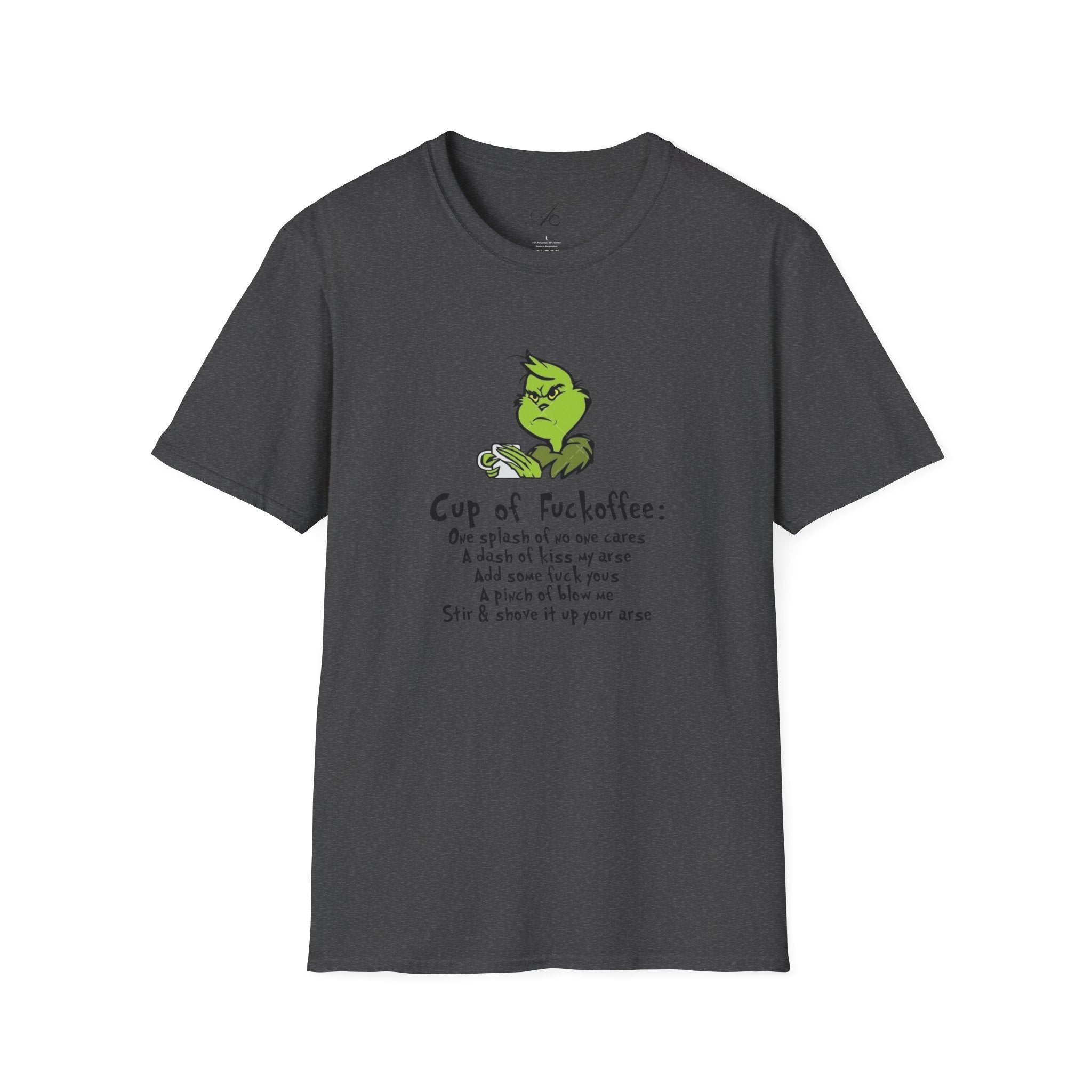 Holiday Apparel | Christmas Tees & Sweatshirts with Festive Quotes Funny Grinch Coffee Lover T-Shirt