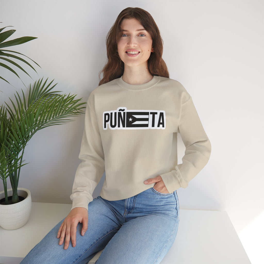 Puñeta Sweatshirt  Puerto Rican Flag Graphic Crewneck