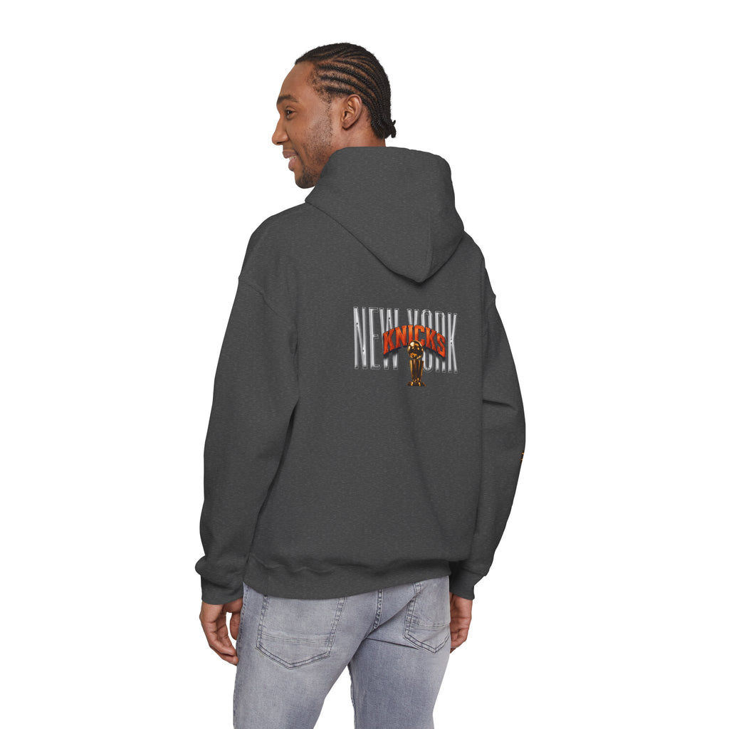 NY-K Retro Player Collage Hoodie — Basketball Fan Sweatshirt