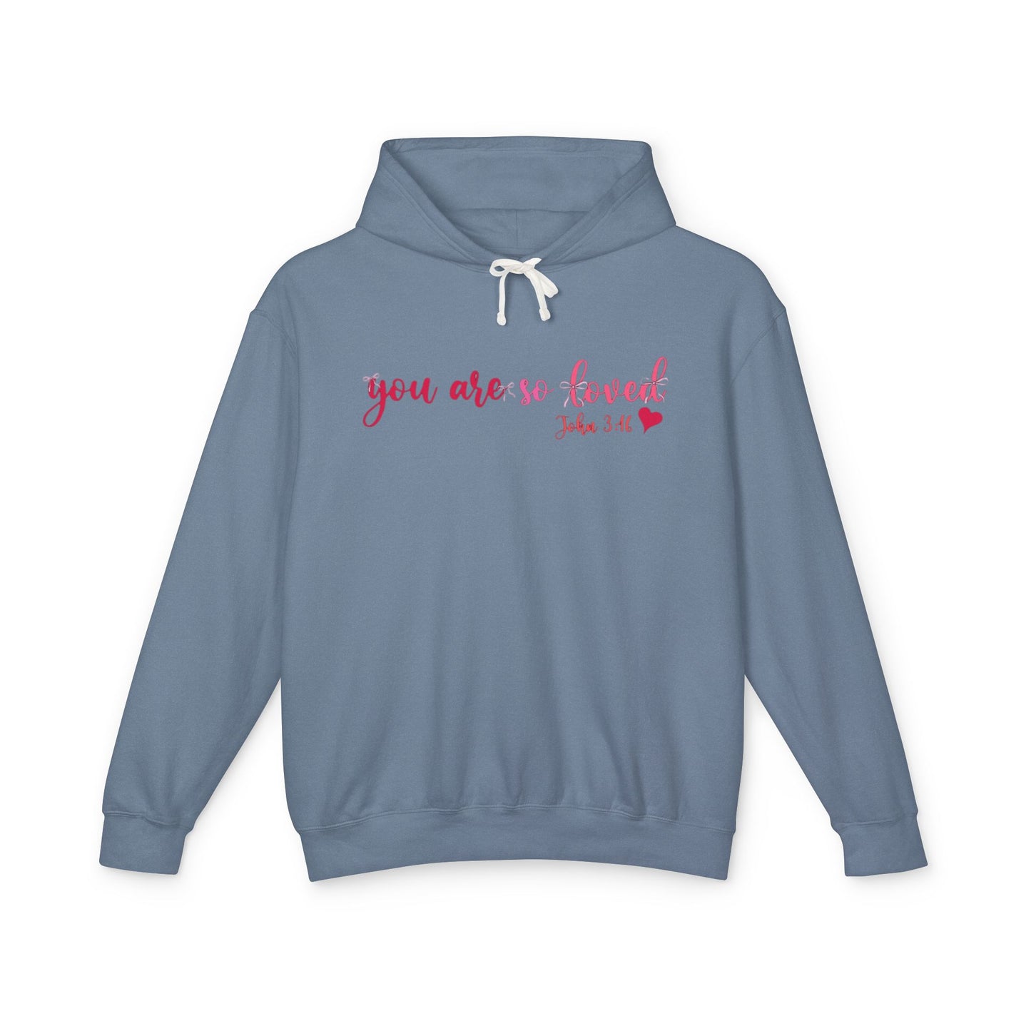 Mama Hoodie "You Are So Loved" — Christian Mama Lightweight Hooded Sweatshirt