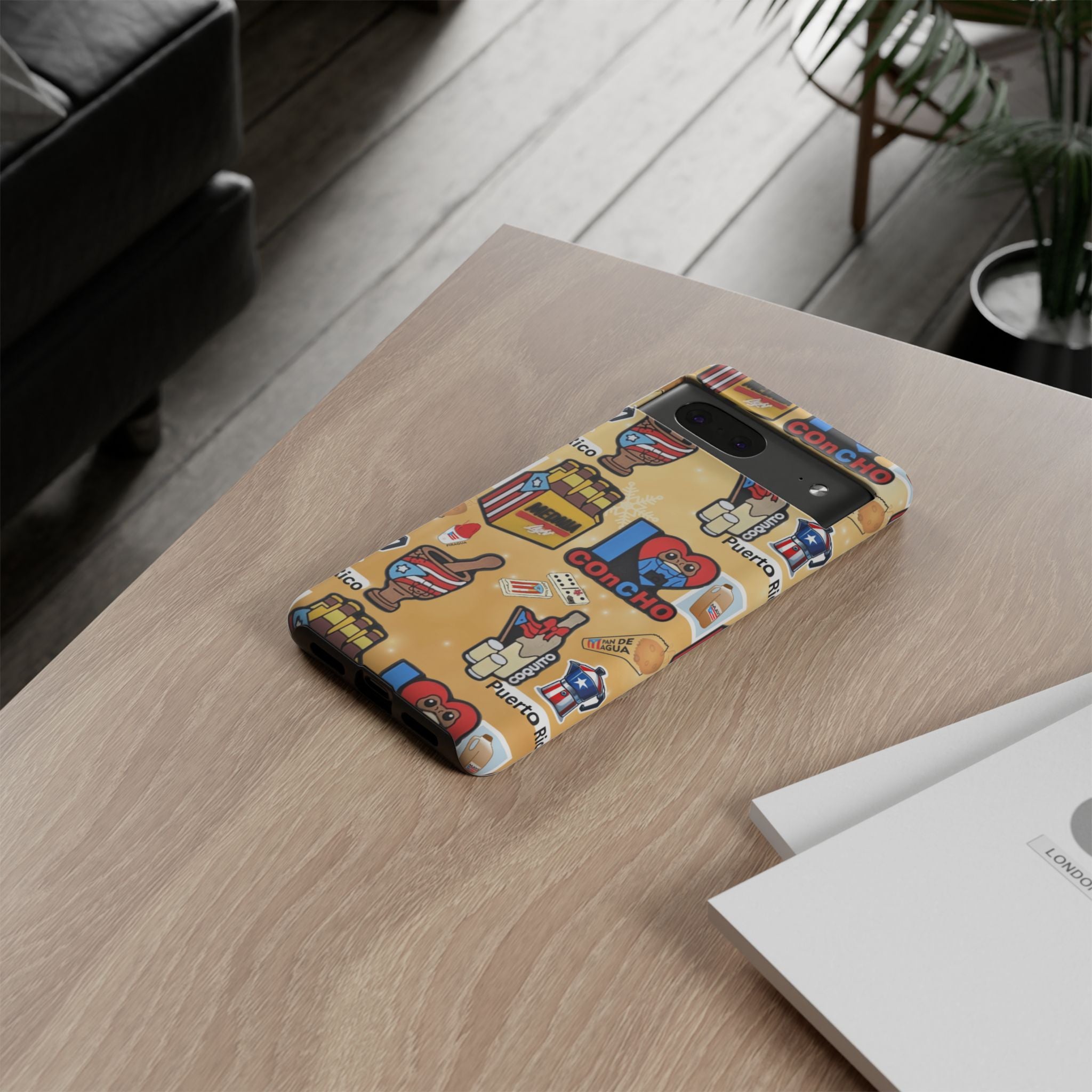 Puerto Rico Sticker Collage Tough Case  ‘I  Concho’ Pattern Phone Case