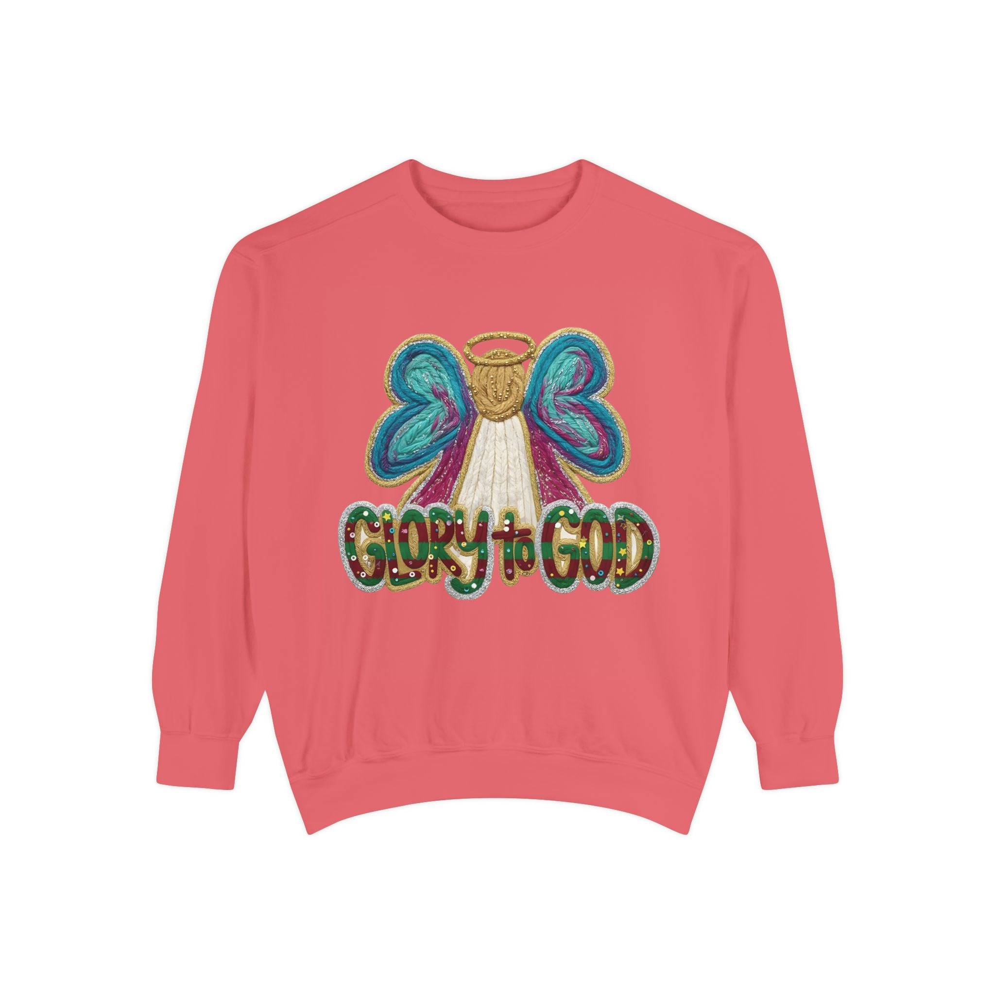 Glory to God Angel Sweatshirt Christmas Holiday Collection  Festive T-Shirt & Sweater