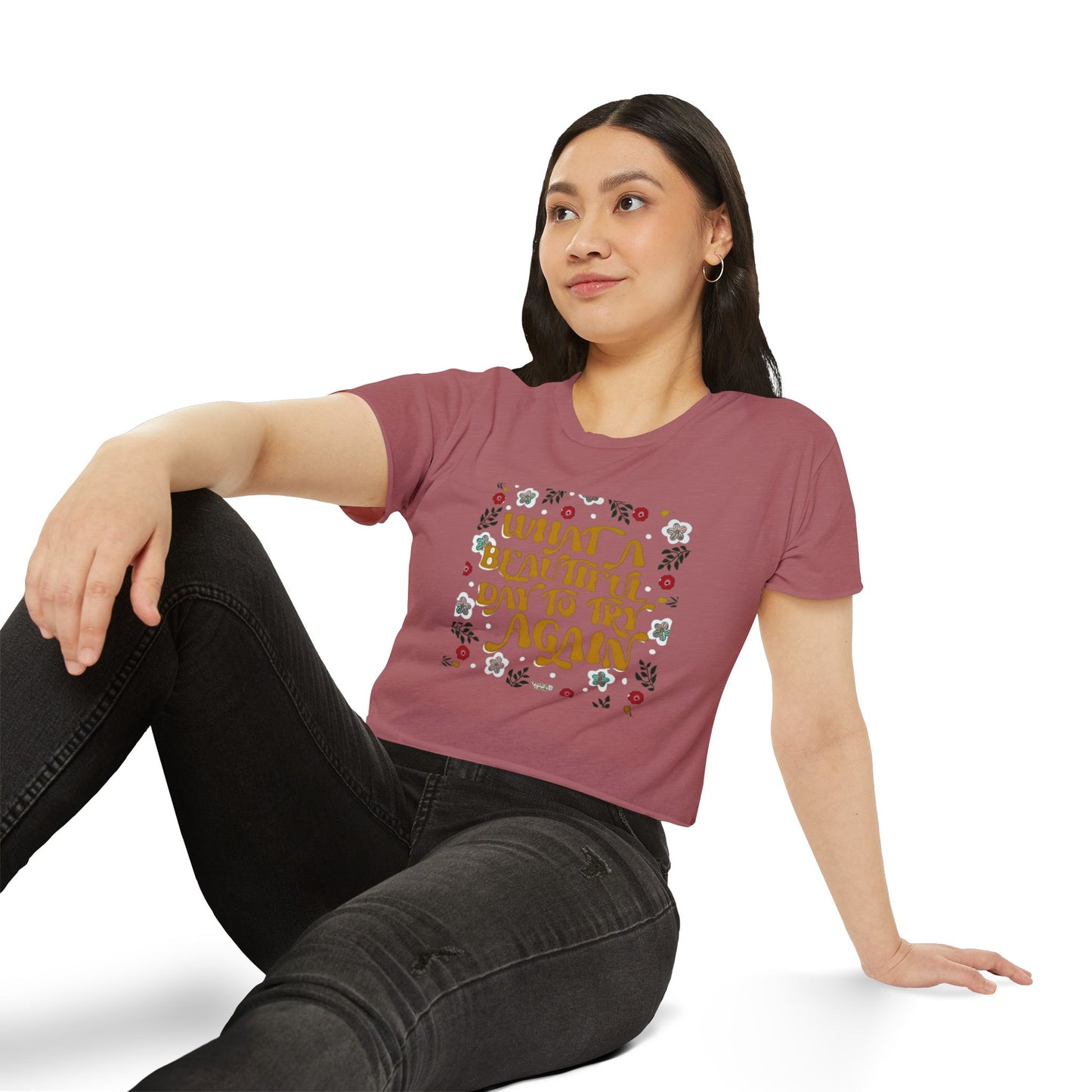 🧘‍♀️ Wear Your Peace. Women's Festival Crop Top, Boho Chic Summer Top, Loose Festival Shirt, Inspirational Quote Tee, Eco-Friendly Crop Tee