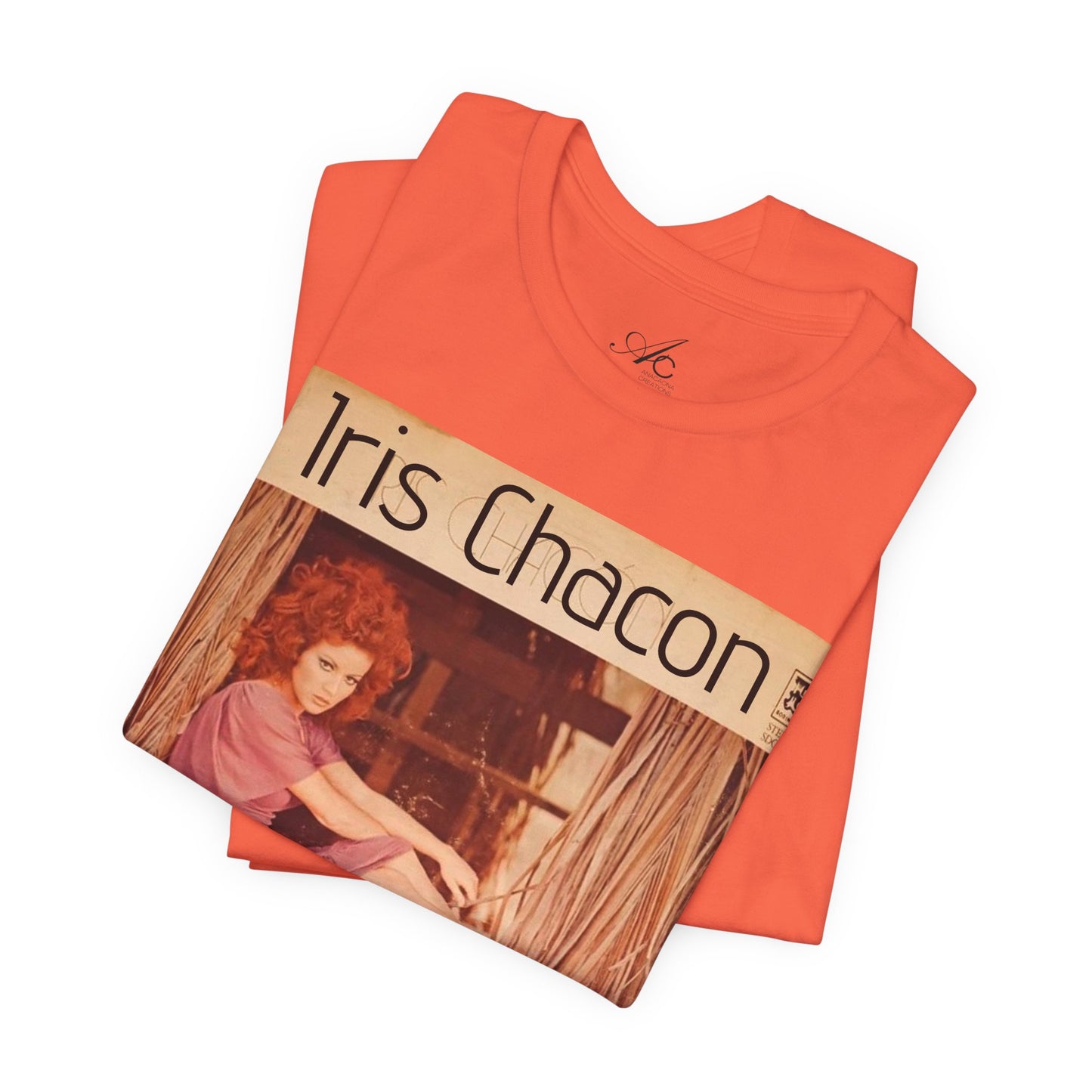 Retro Iris Chacon Unisex Tee, Vintage Music Shirt, Bohemian T-Shirt, Gift for Her, 90s Style Top