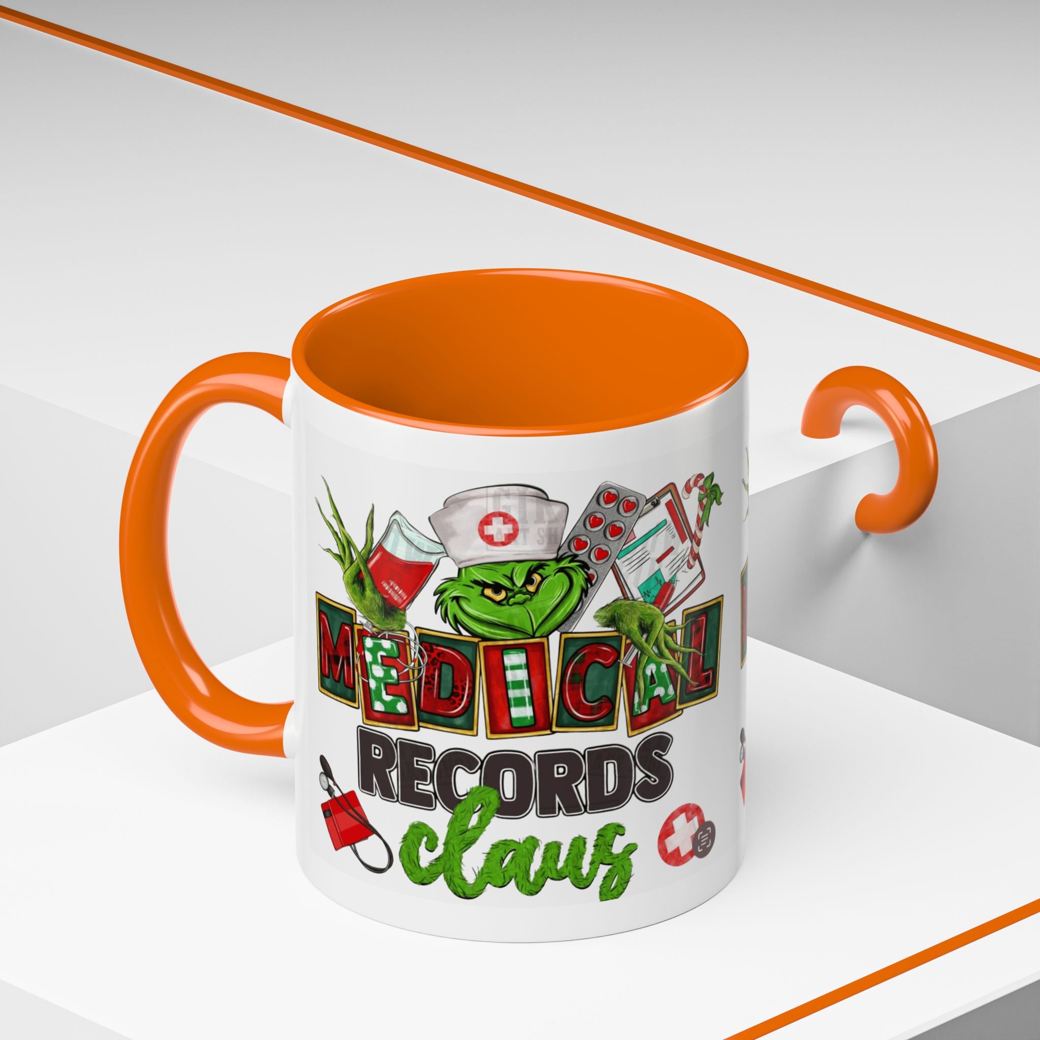 Medical Records Claus Coffee Mug — Funny Holiday Nurse & Medical Staff Gift (11/15oz) Medical Christmas Mug,