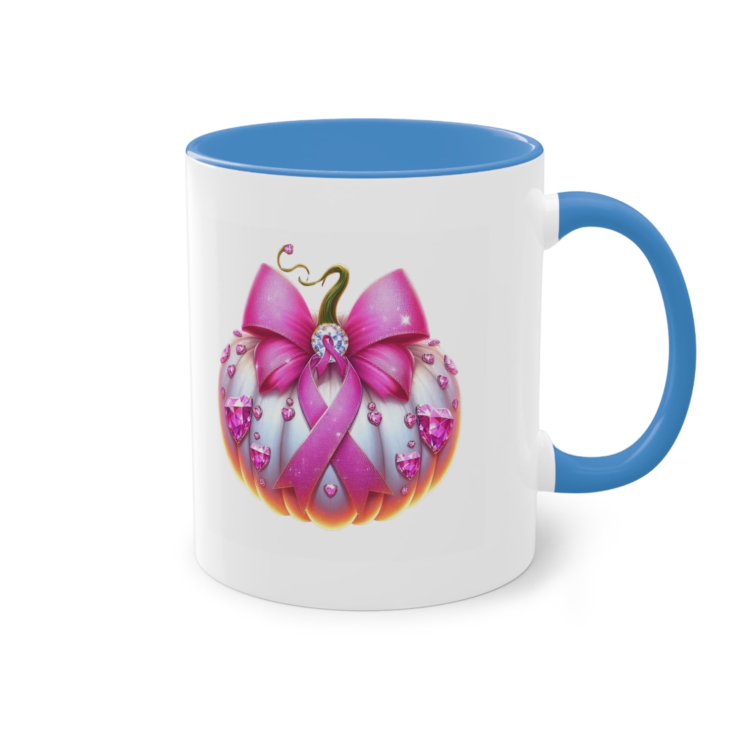 Vibrant Two-Tone Coffee Mug with Floral Design - Perfect Gift for Nature Lovers