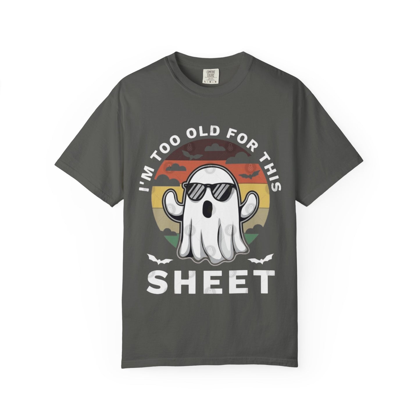 Ghostly Humor Unisex T-Shirt, Relaxed Vintage Tee, Halloween Apparel, Fun Gift, Casual Outfit, Quirky Statement Shirt, Ghost Sheet T-shirt