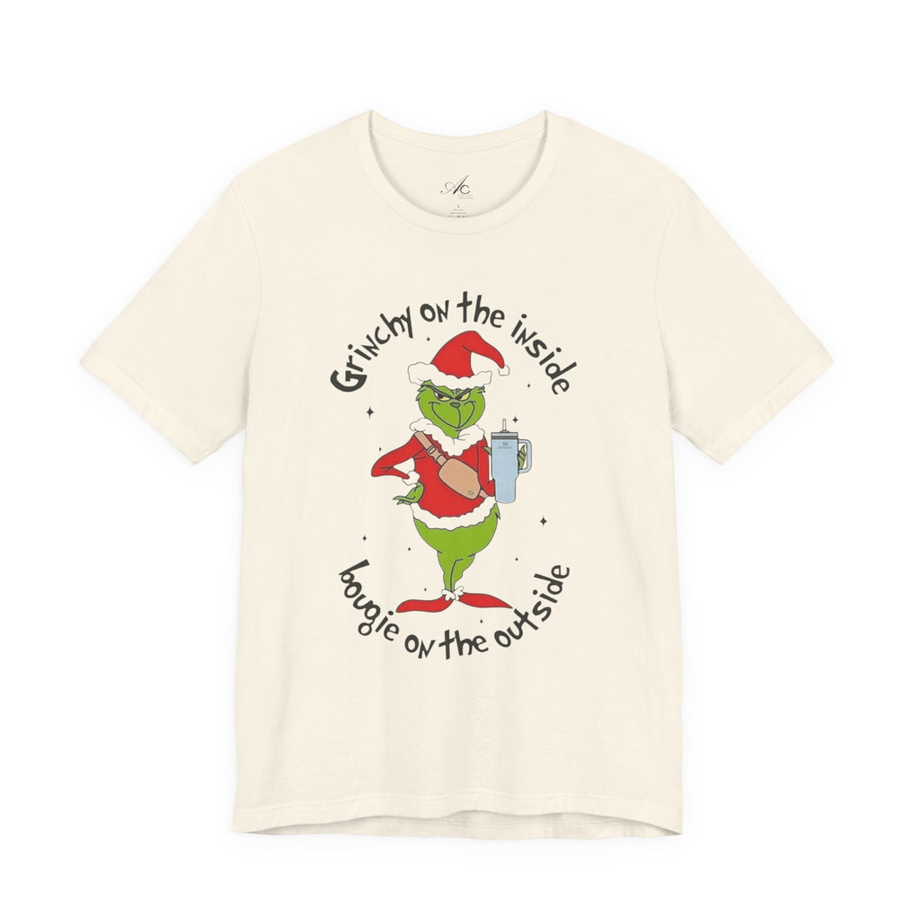 Grinch-Inspired Holiday Tee: 'Grinchy on the Inside, Boogie on the Outside'