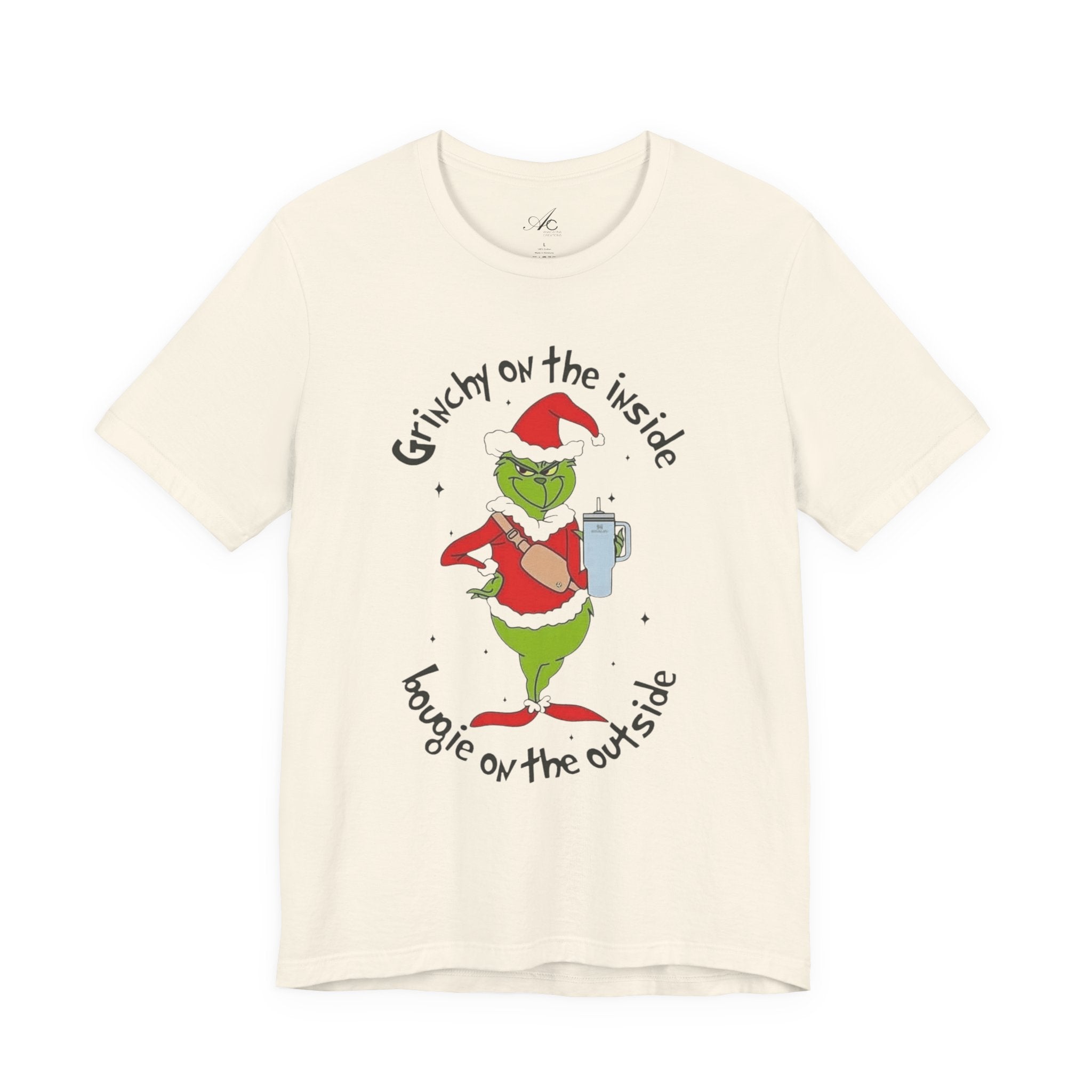 Grinch-Inspired Holiday Tee: 'Grinchy on the Inside, Boogie on the Outside'