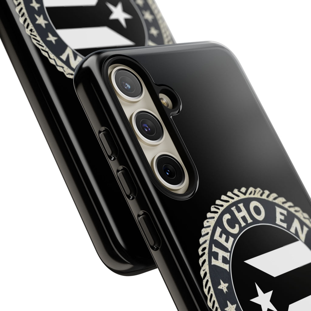 Hecho en Puerto Rico Phone Case  Puerto Rican Flag Emblem Tough Protective Cover