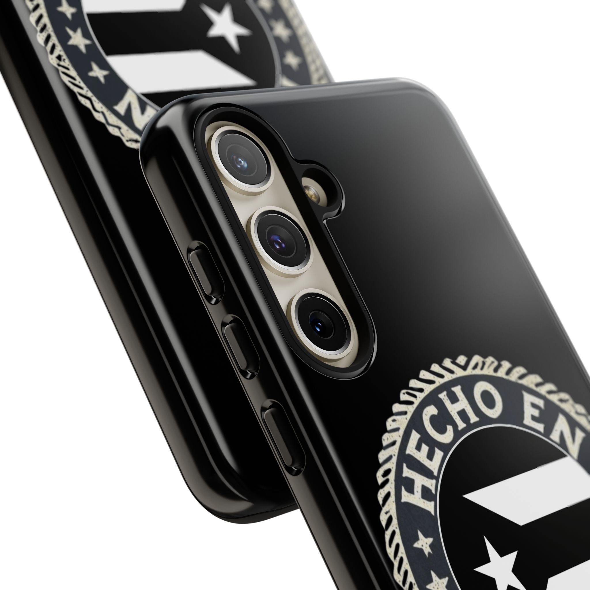 Hecho en Puerto Rico Phone Case  Puerto Rican Flag Emblem Tough Protective Cover