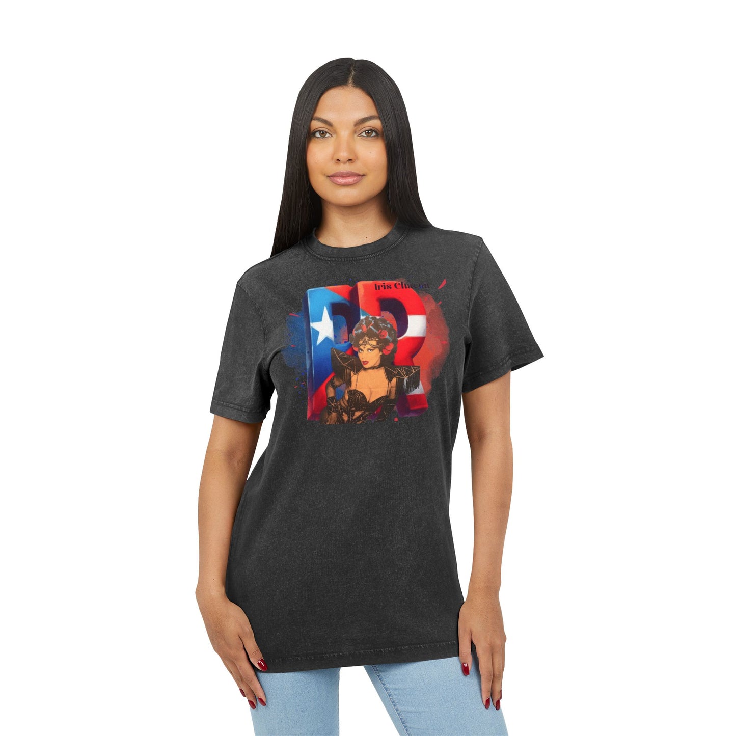 Puerto Rican Iris Chacon , Vintage Graphic Shirt, Casual Wear, Festival Apparel, Summer T-Shirt, Gift for Her