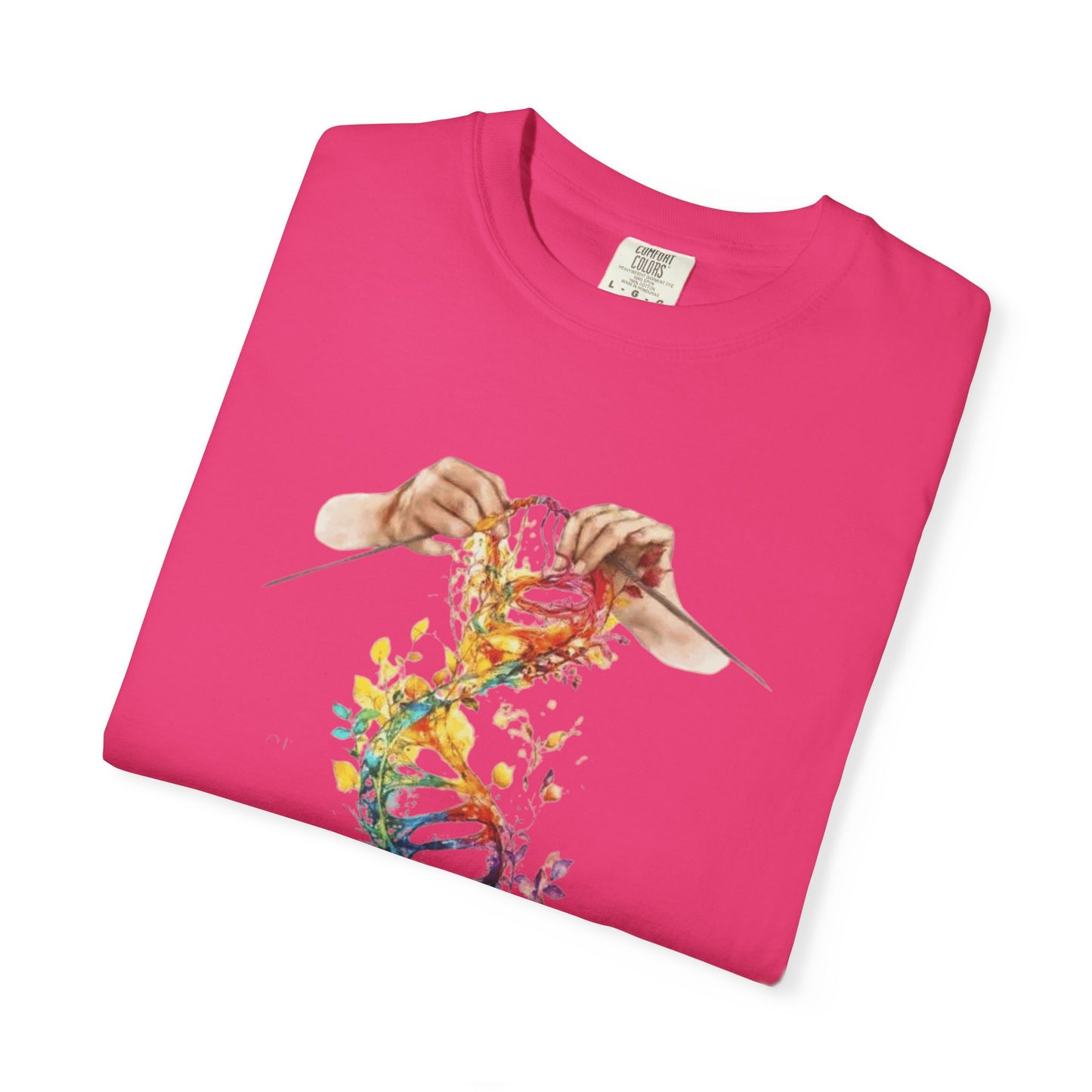 👚 Soft. Stylish. Mom-approved. Order now and gift her something she'll actually wear! Colorful DNA Art Unisex T-shirt, Science Tee, Creative Garment, Gift for Scientists,