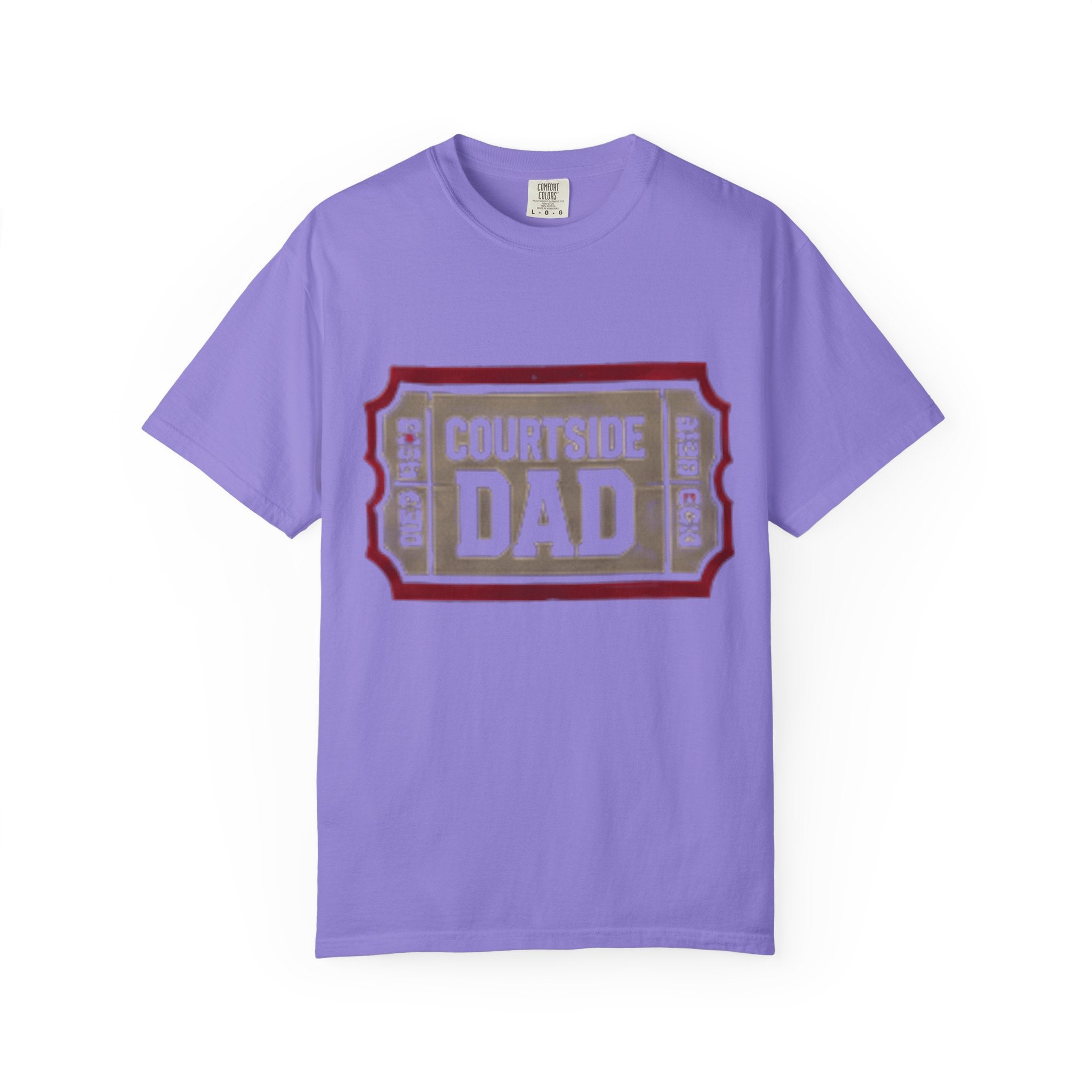 Courtside Dad T-Shirt — Vintage Ticket-Style Basketball Dad Tee