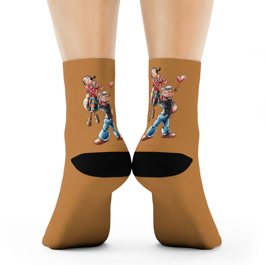 Cute Cartoon Crew Socks - Fun Gift for Kids, Colorful Comfy Socks, Valentine's Day, Birthday Gift, Playful Sock Design